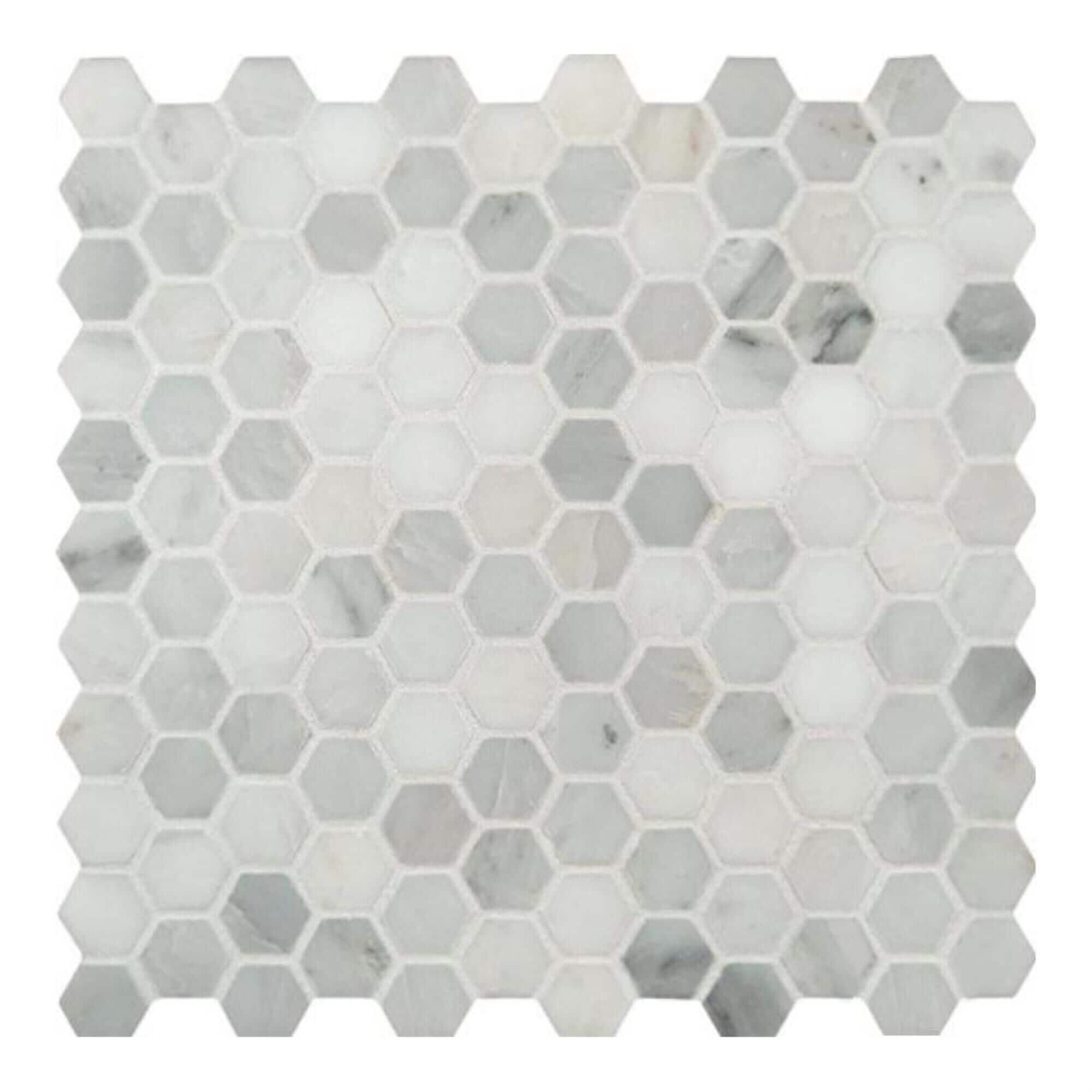 MS International Greecian White 12" x 12" Natural Stone Mosaic Sheet, , large