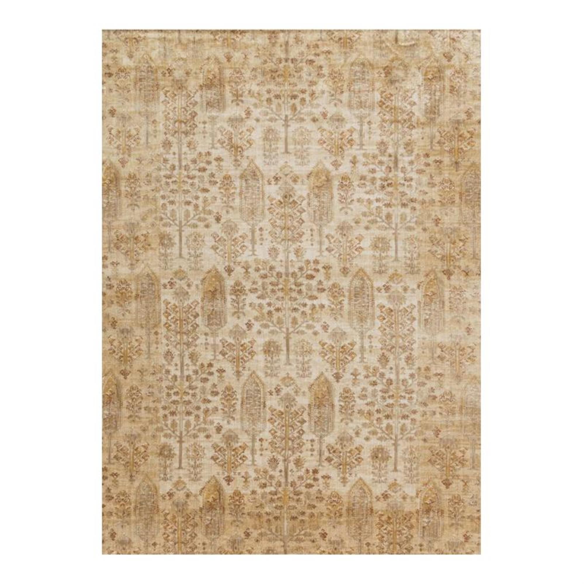 Loloi Anastasia AF-11 3"7" x 5"7" Antique Ivory/Gold Area Rug, , large