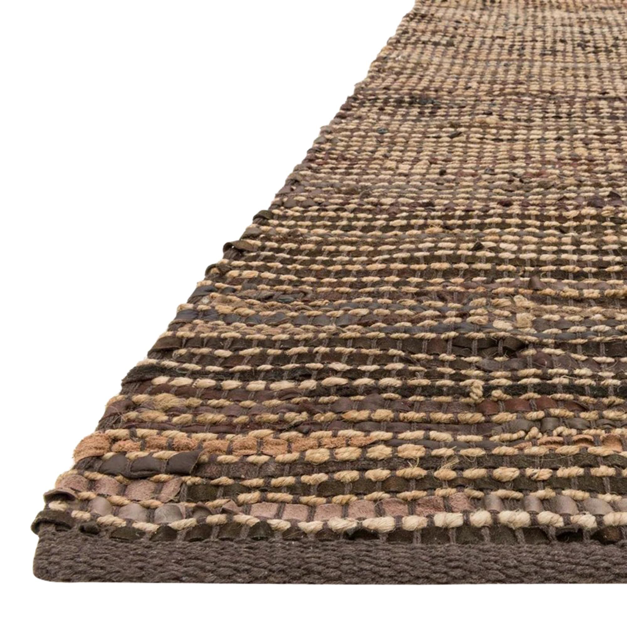 Loloi Edge 9"3" X 13" Brown Area Rug, , large