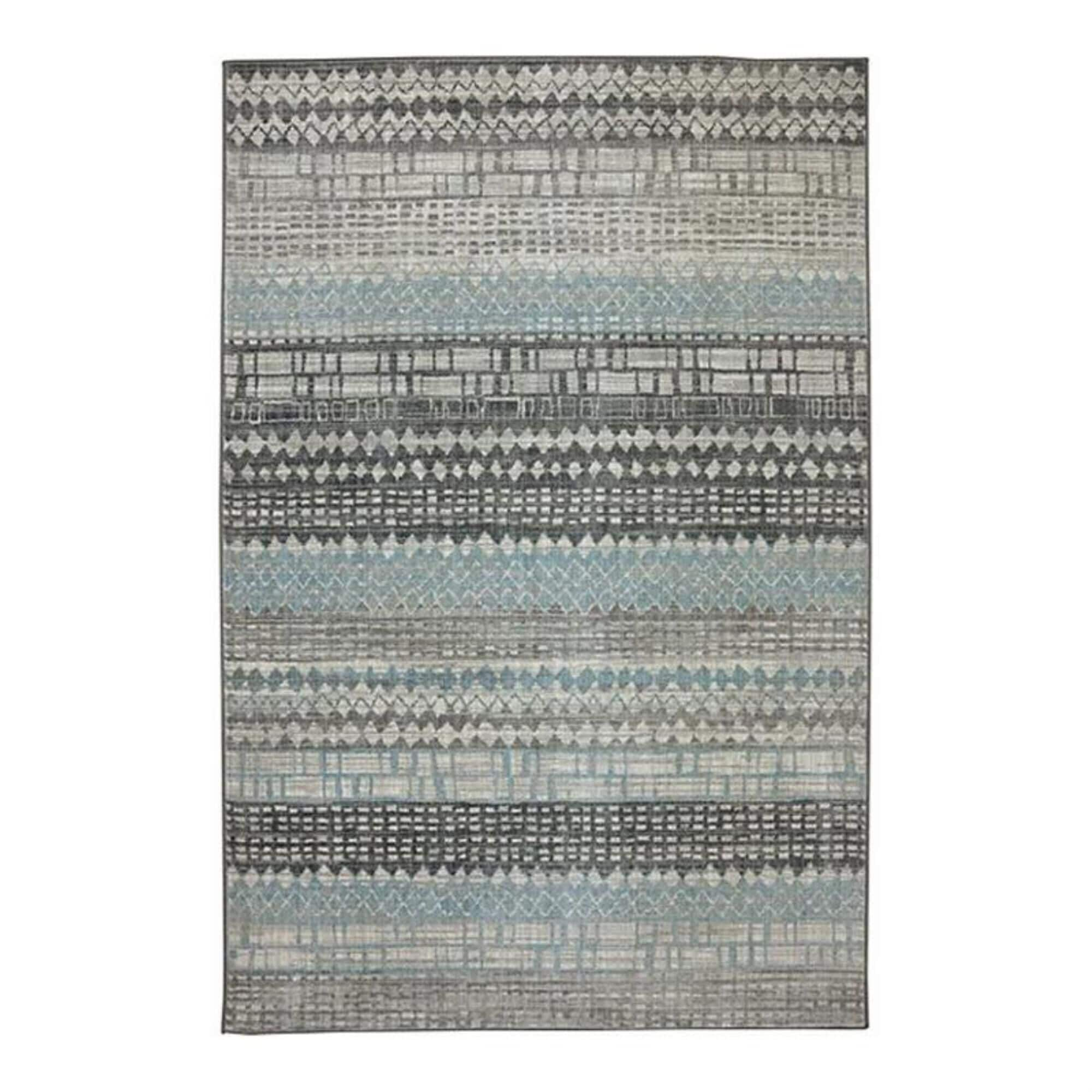 Karastan Euphoria Eddleston 90263-5913 5"3" x 7"10" Ash Grey Area Rug, , large