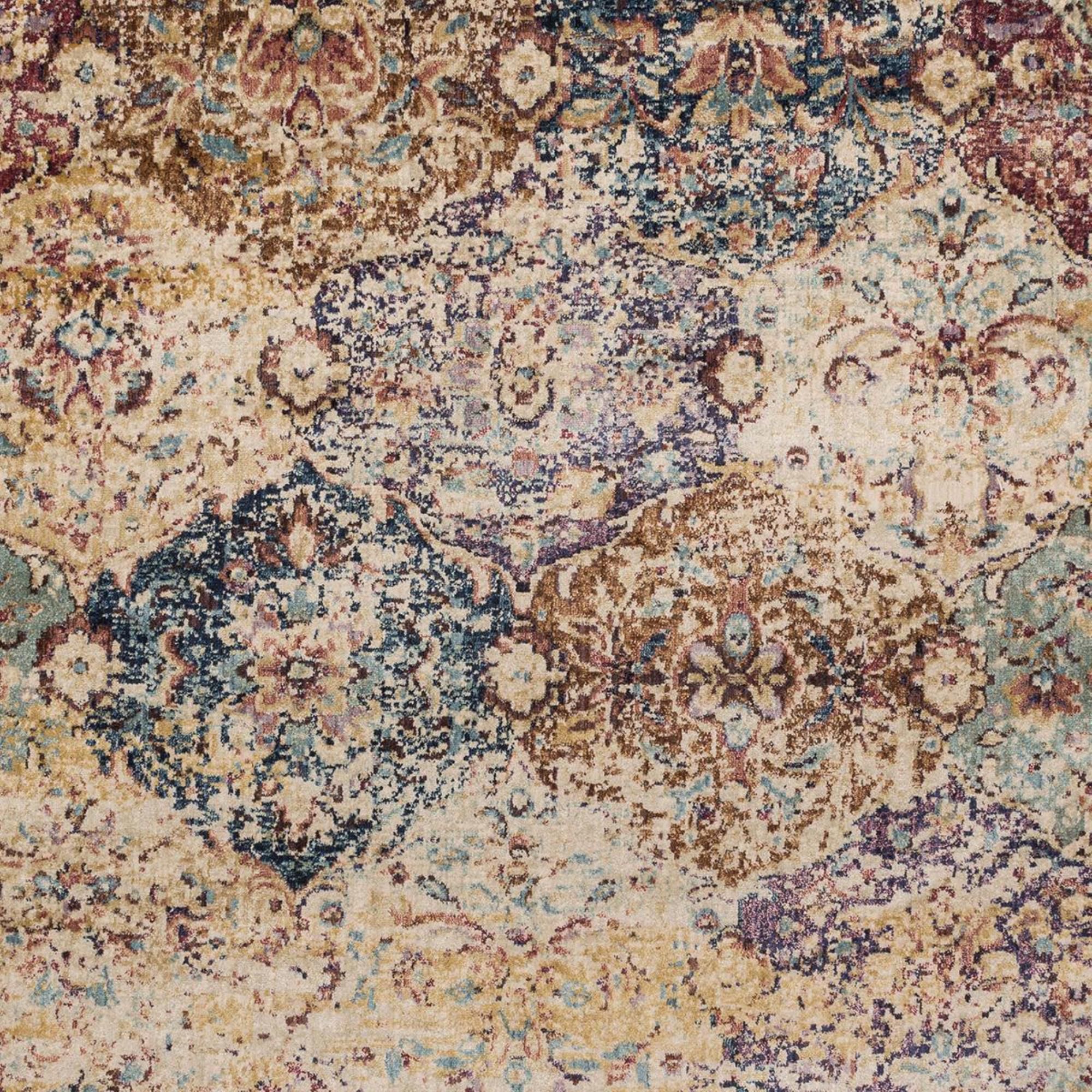 Loloi Anastasia AF-12 7"10" Round Ivory/Multi Area Rug, , large