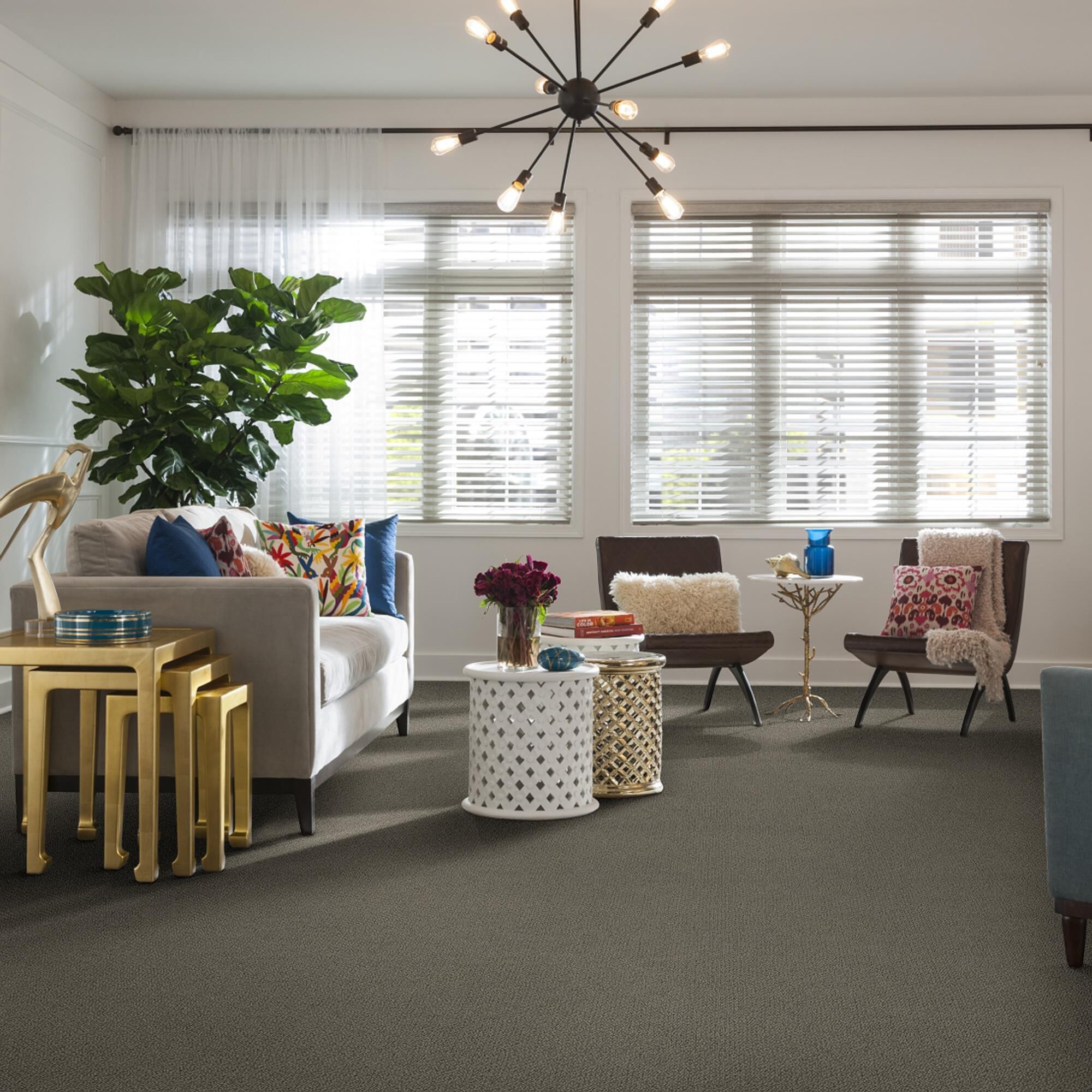 Philadelphia Detailed Statement Loop Carpet in Rustic Elegance, , large