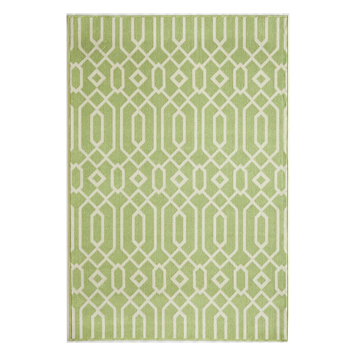 Momeni Baja BAJ-3 3"11" x 5"7" Green Area Rug, , large