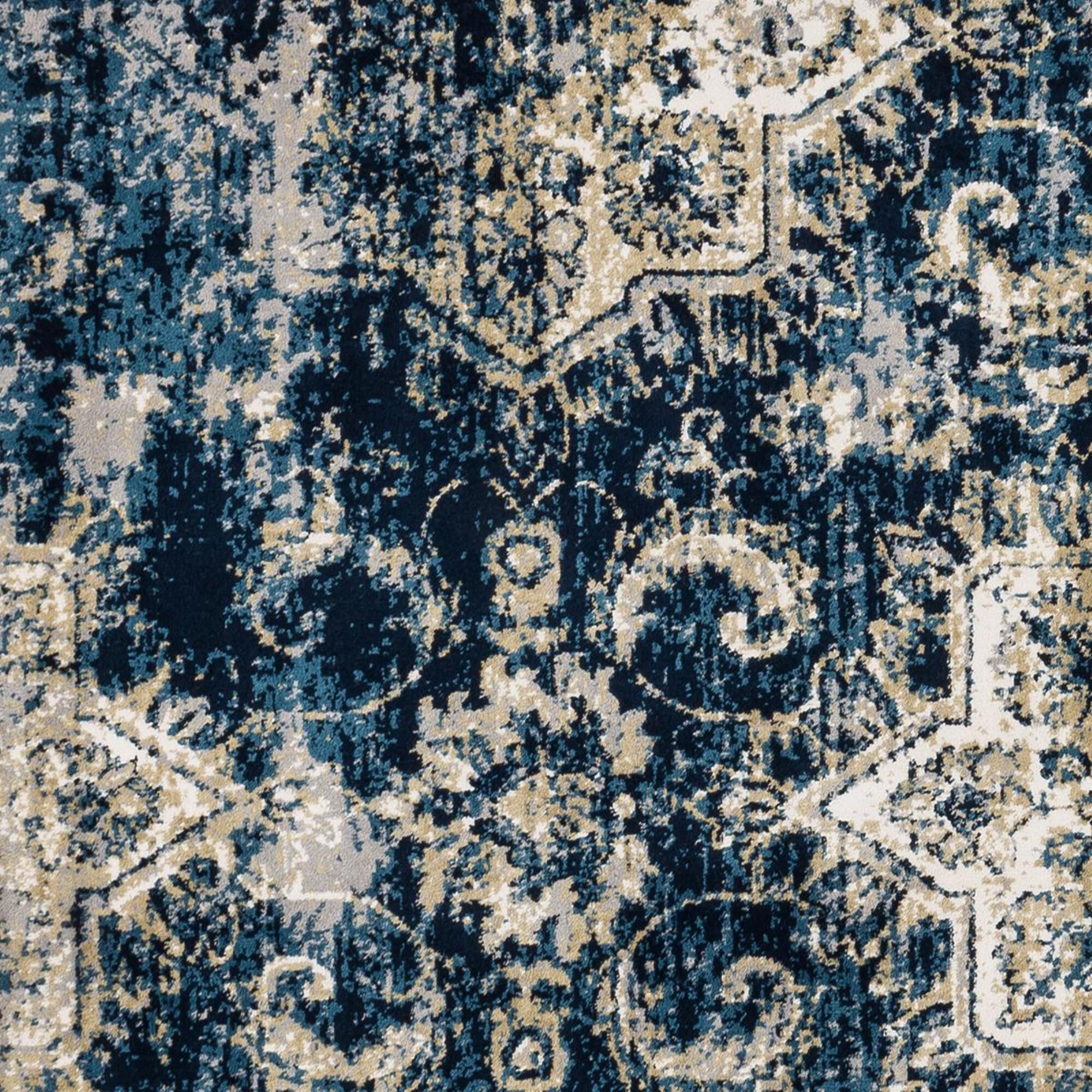 Loloi Torrance TC-04 6"7" x 9"2" Navy and Ivory Area Rug, , large