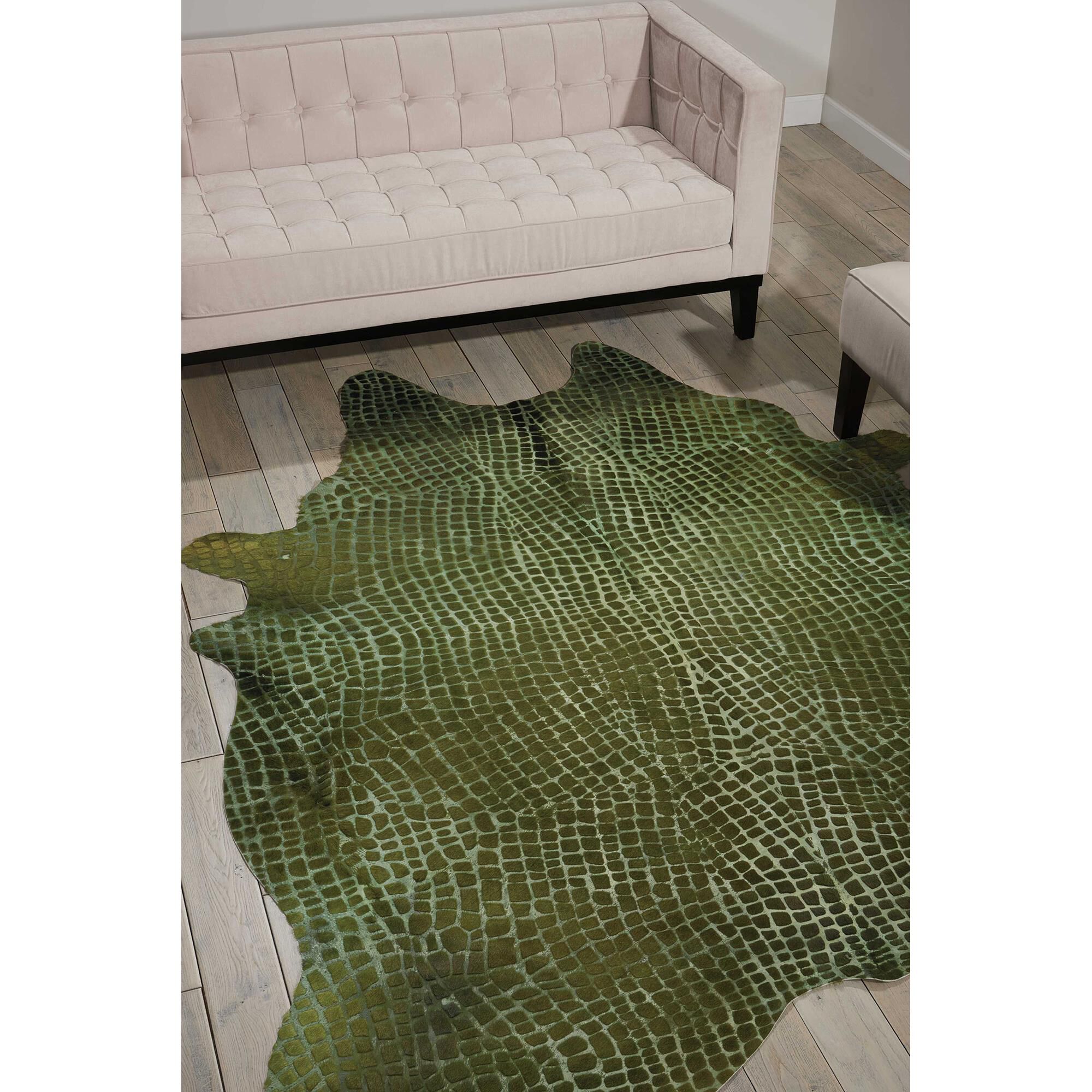 Nourison Couture BR700 5" x 7" Green Area Rug, , large