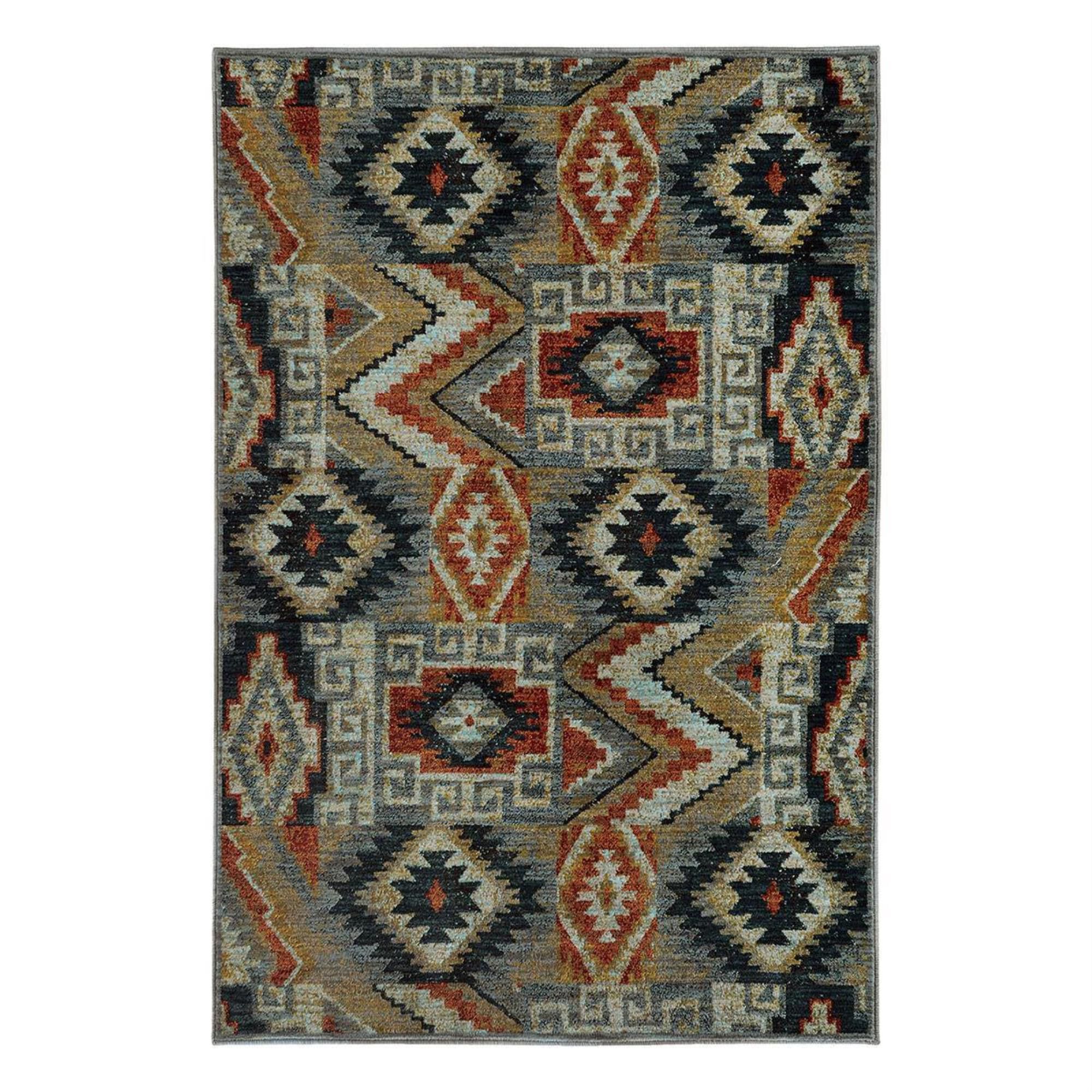 Oriental Weavers Sedona 5937D 2"3" x 7"6" Blue Runner, , large