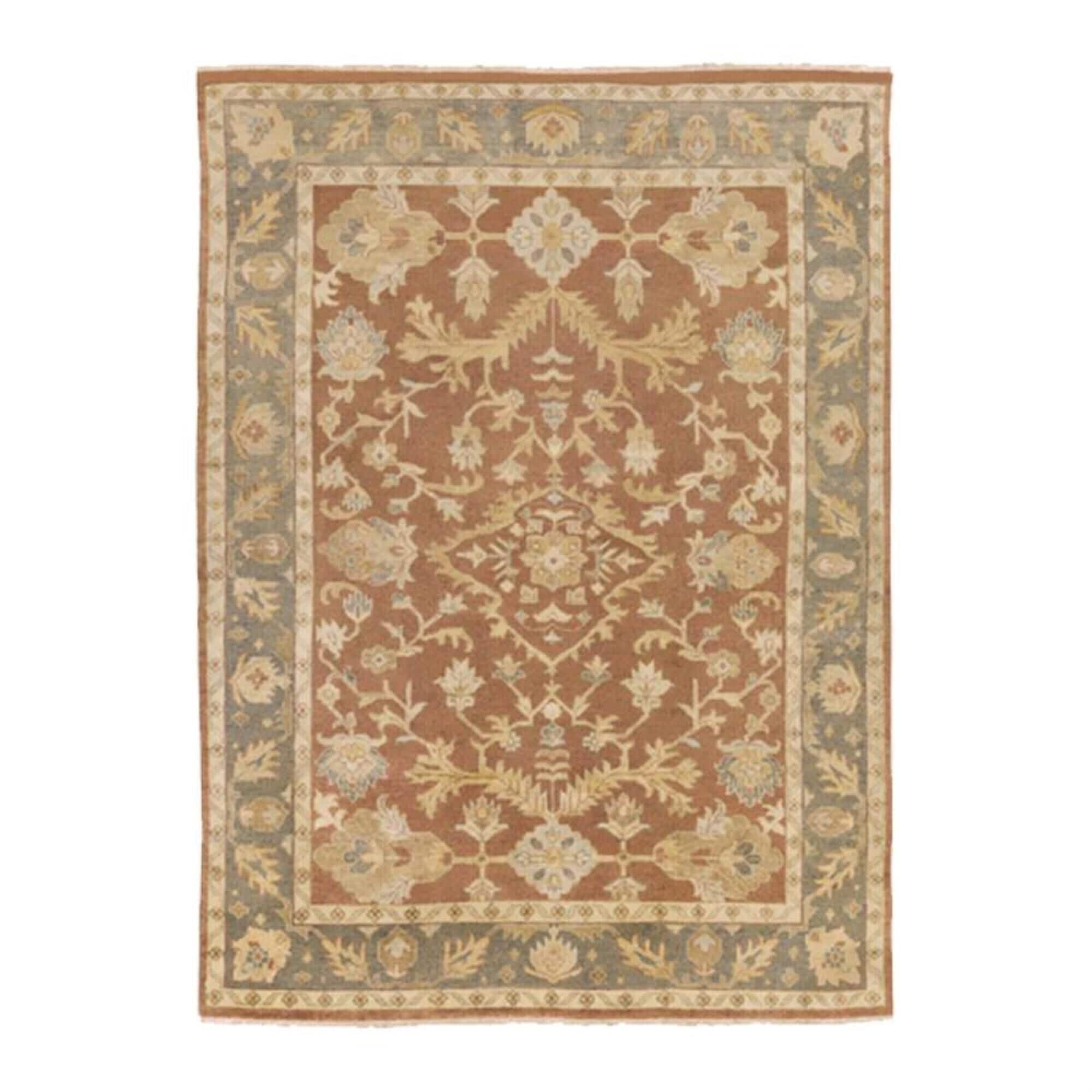 Surya Hillcrest HIL-9009 7"9" x 9"9" Tan, Brown and Khaki Area Rug, , large