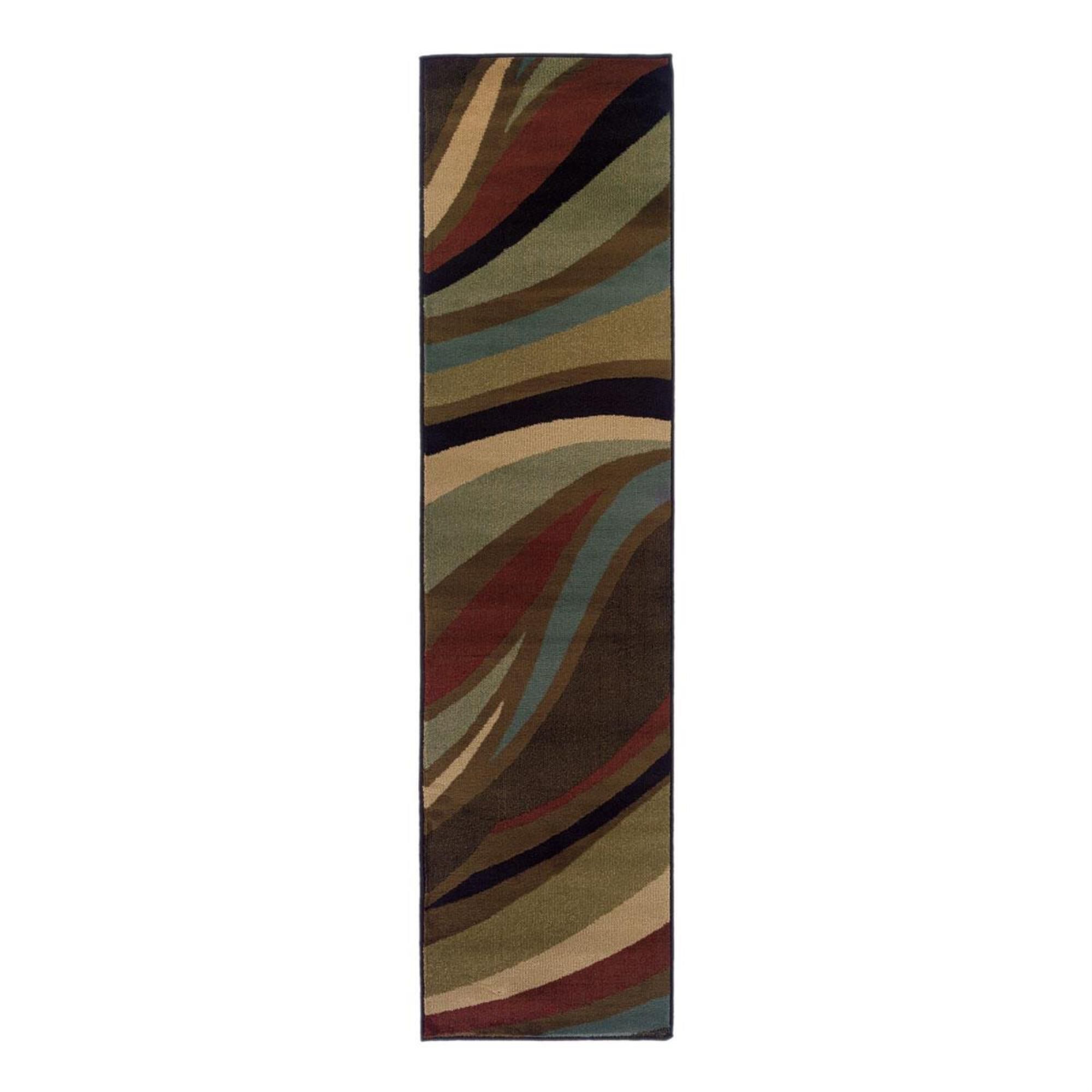 Oriental Weavers Hudson 2666F 1"11" x 7"6" Brown Runner, , large