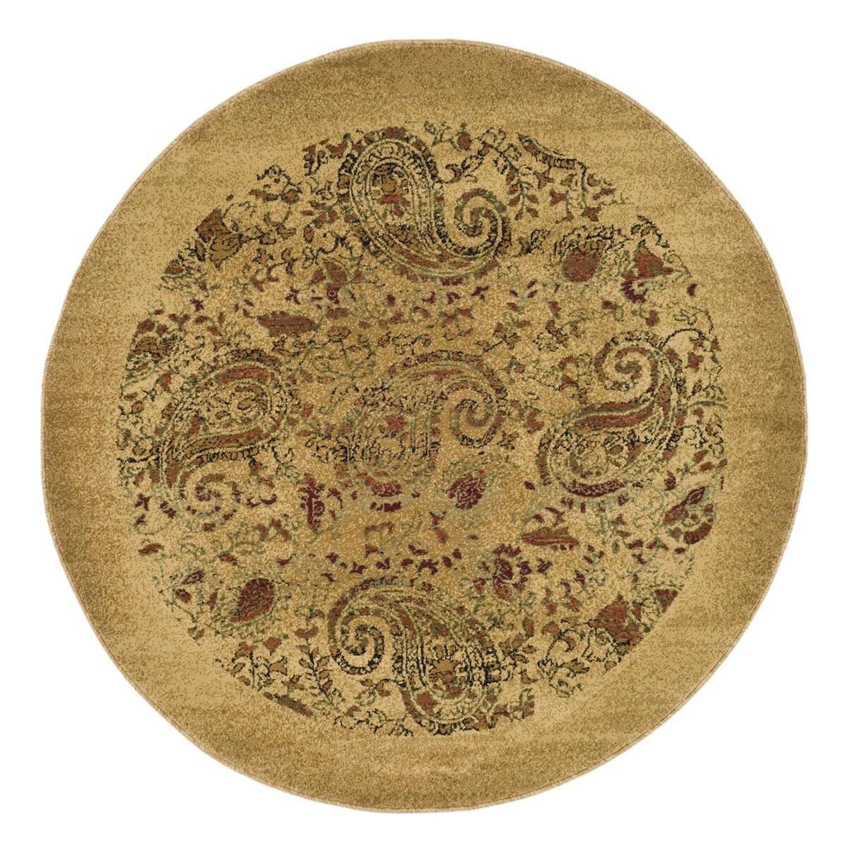 Safavieh Lyndhurst LNH224A 4" Round Beige/Multi Area Rug, , large