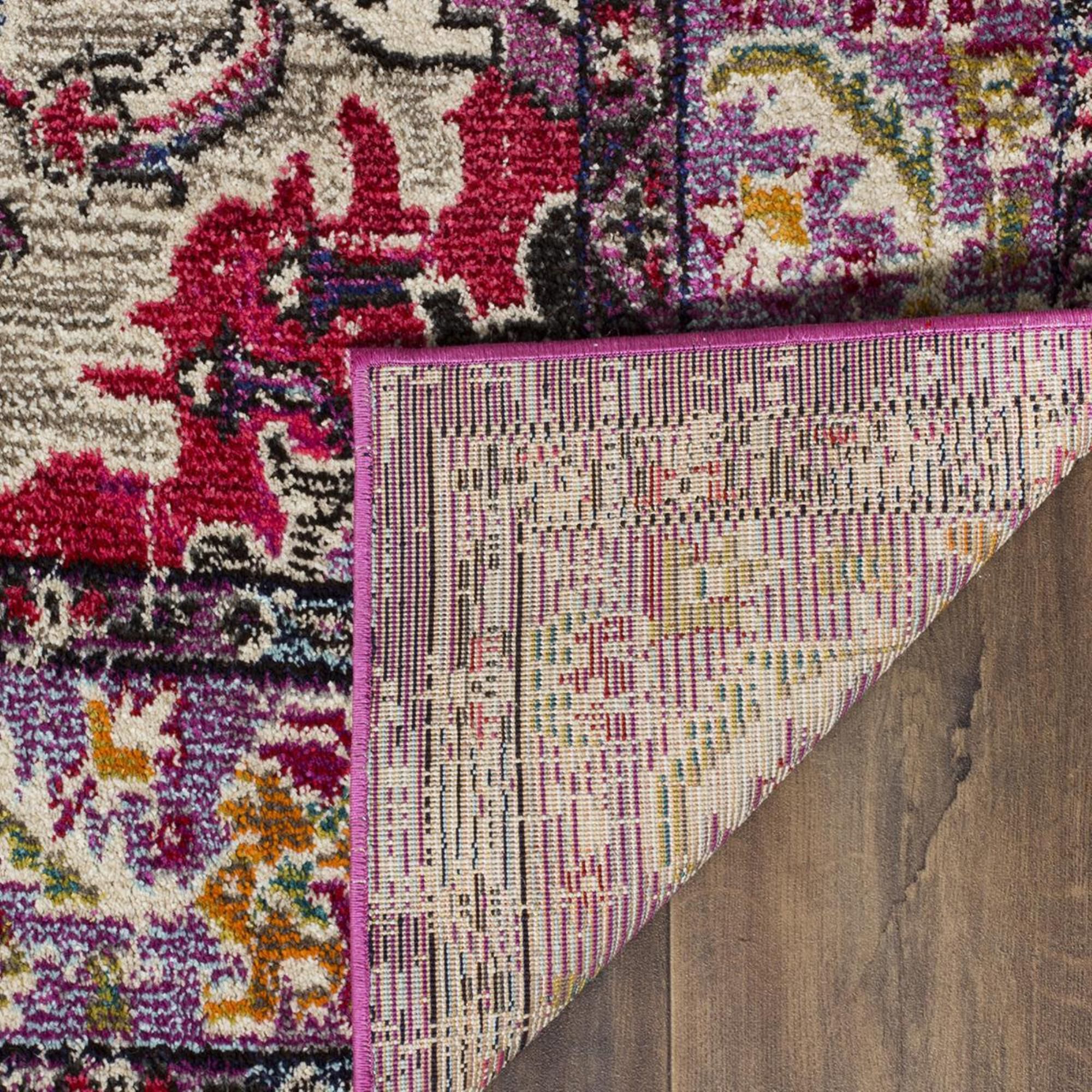 Safavieh Monaco MNC243P-4 4" x 5"7" Violet/Fuchsia Area Rug, , large