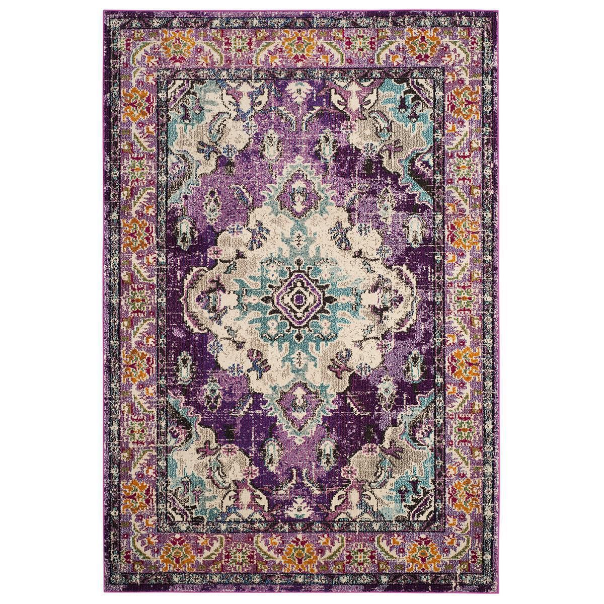 Safavieh Monaco MNC243L-4 4" x 5"7" Violet/Light Blue Area Rug, , large