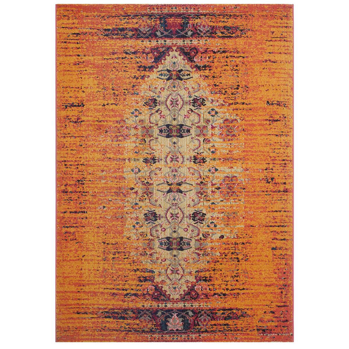 Safavieh Monaco MNC209H-5 5"1" x 7"7" Orange/Multi Area Rug, , large