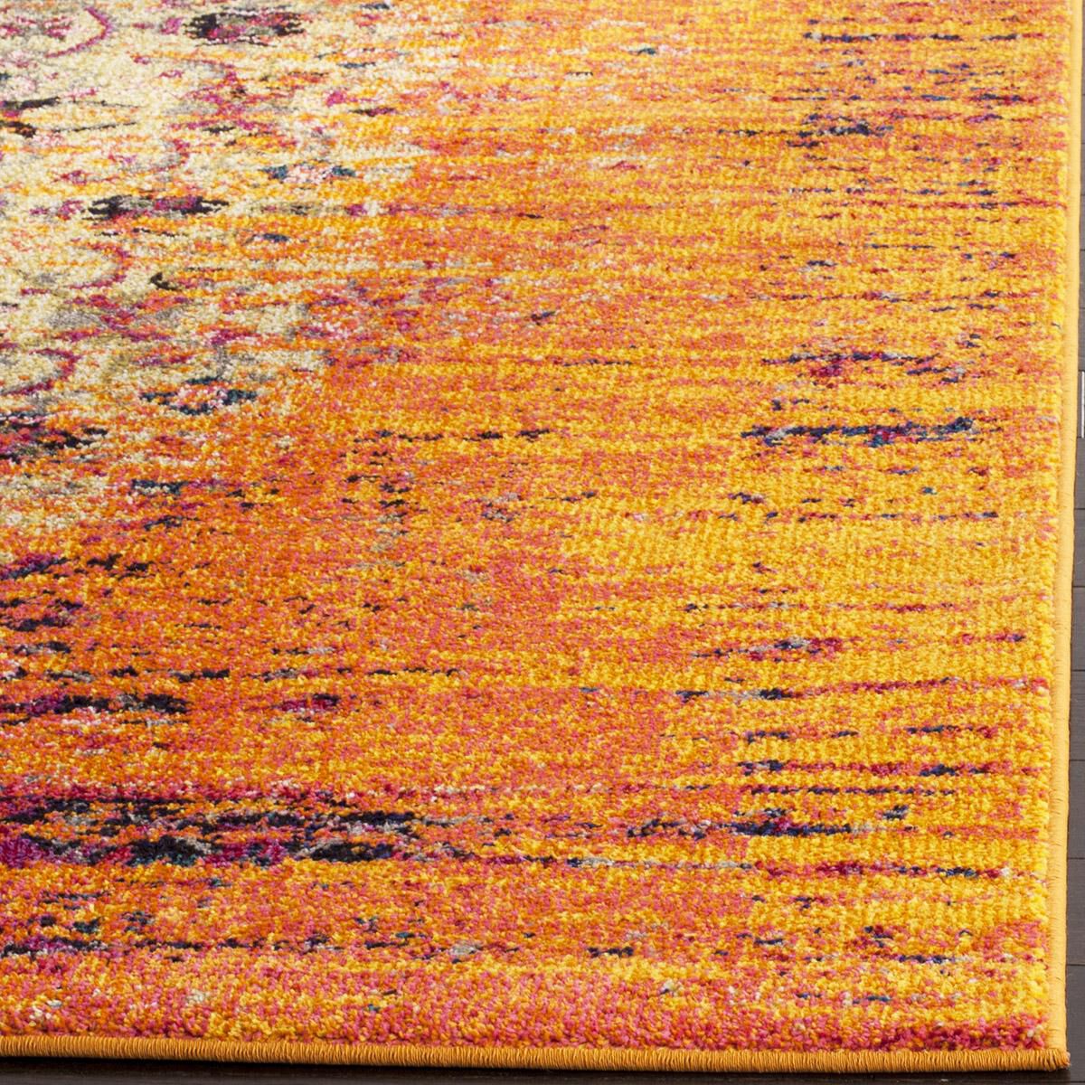 Safavieh Monaco MNC209H-5 5"1" x 7"7" Orange/Multi Area Rug, , large