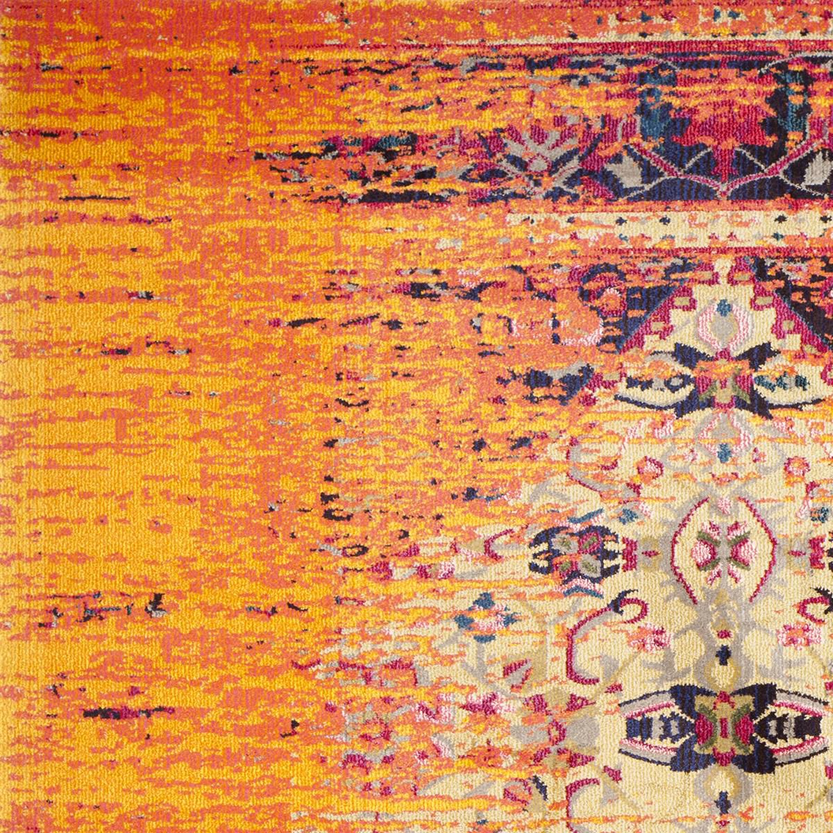 Safavieh Monaco MNC209H-5 5"1" x 7"7" Orange/Multi Area Rug, , large
