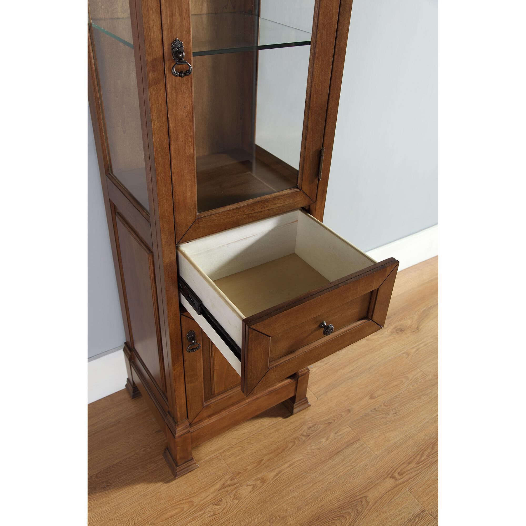 James Martin Brookfield Linen Cabinet in Country Oak, , large