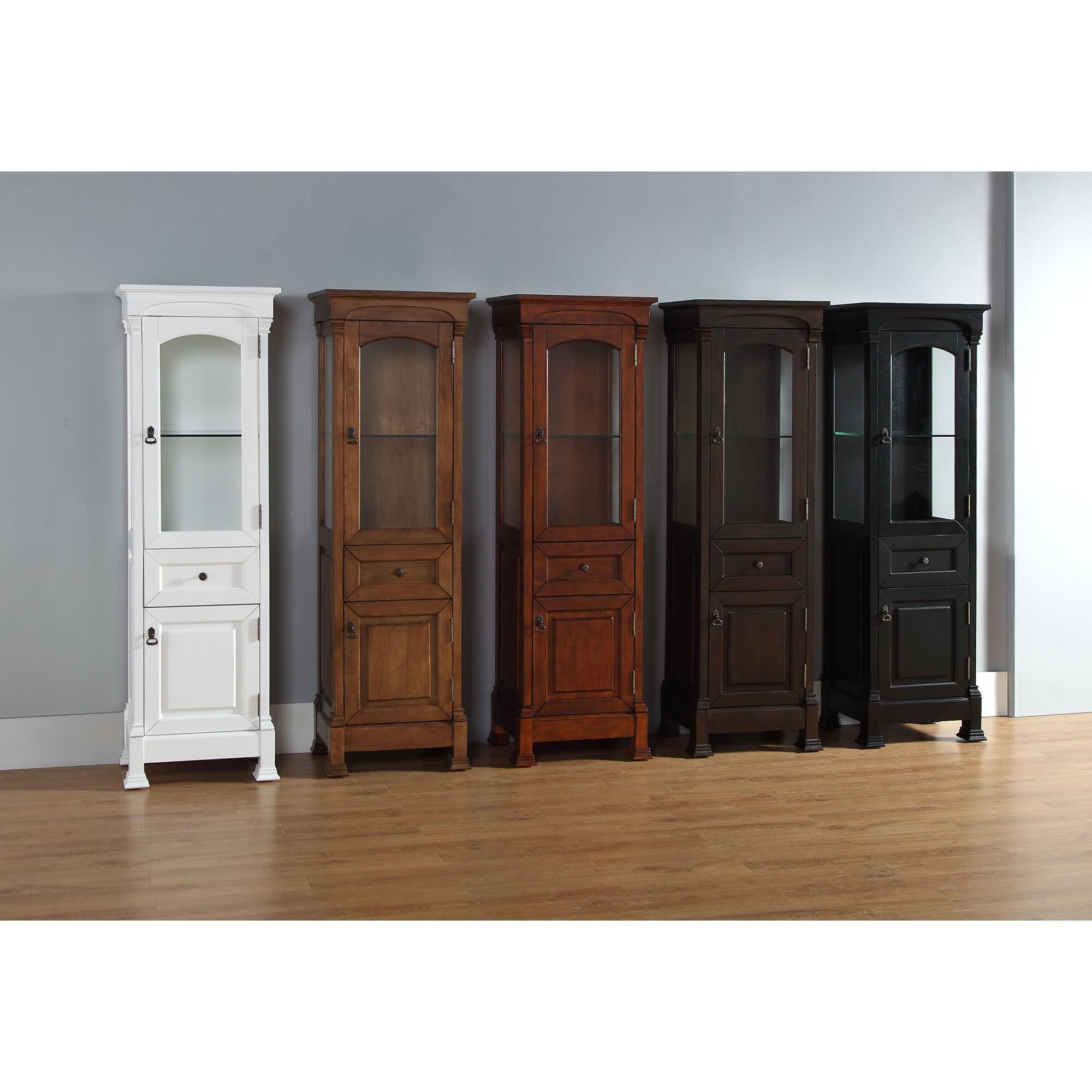 James Martin Brookfield Linen Cabinet in Country Oak, , large
