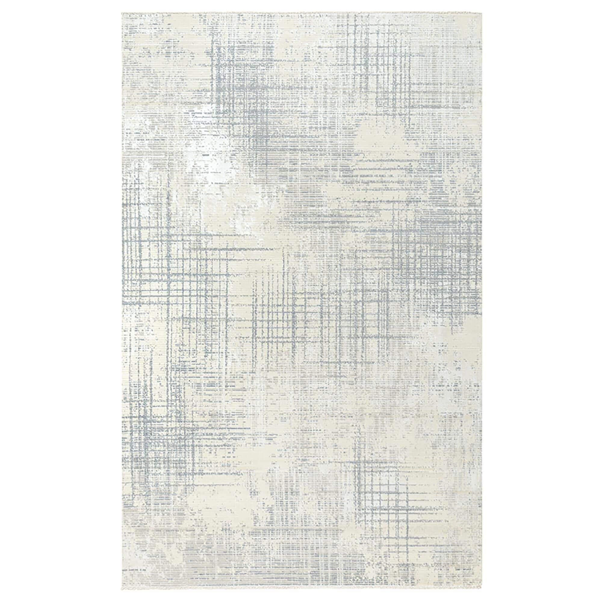 RIZZY Couture CUT103 8" x 10" Beige and Gray Area Rug