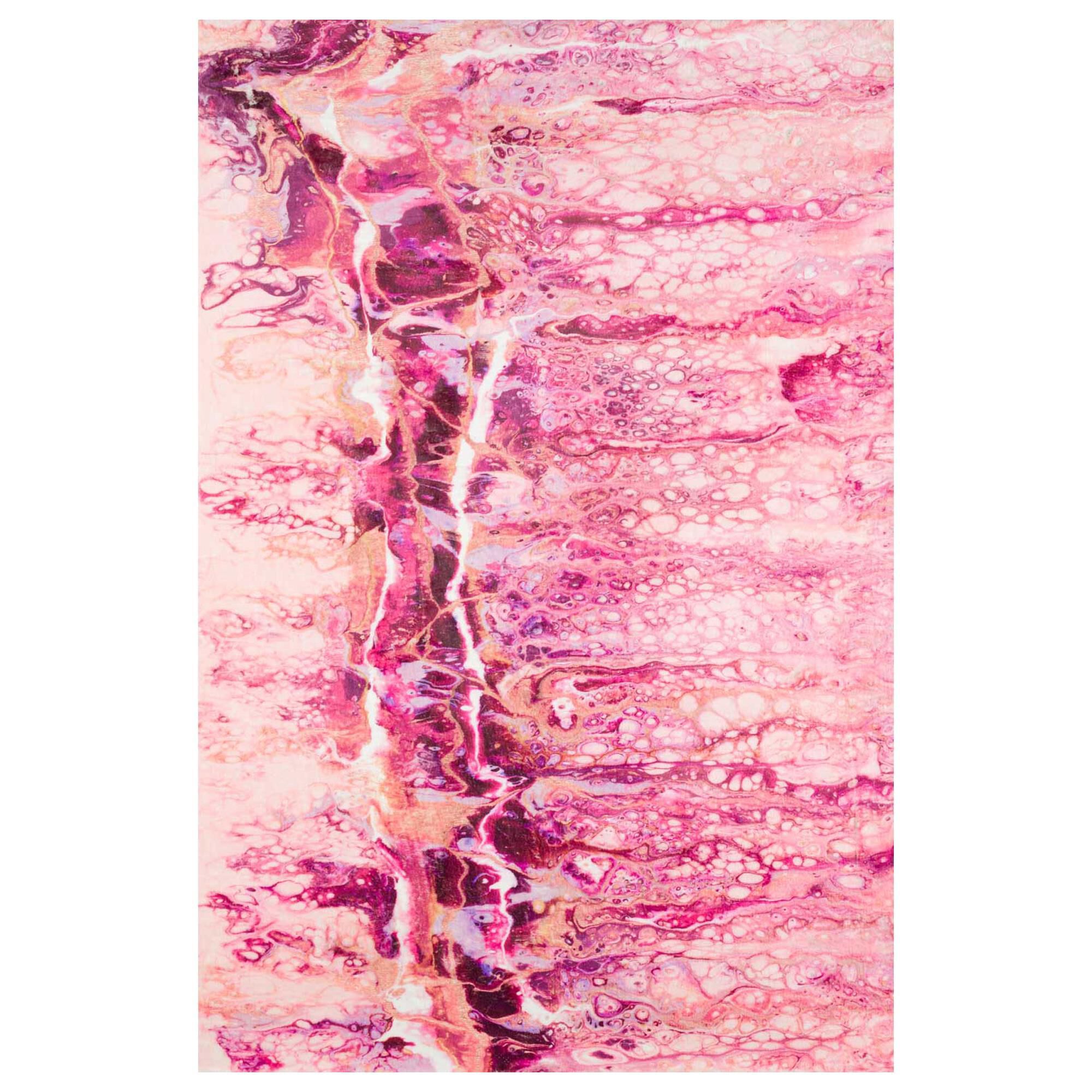Dalyn Rug Company Kikiamo 8" Round Flamingo Area Rug, , large