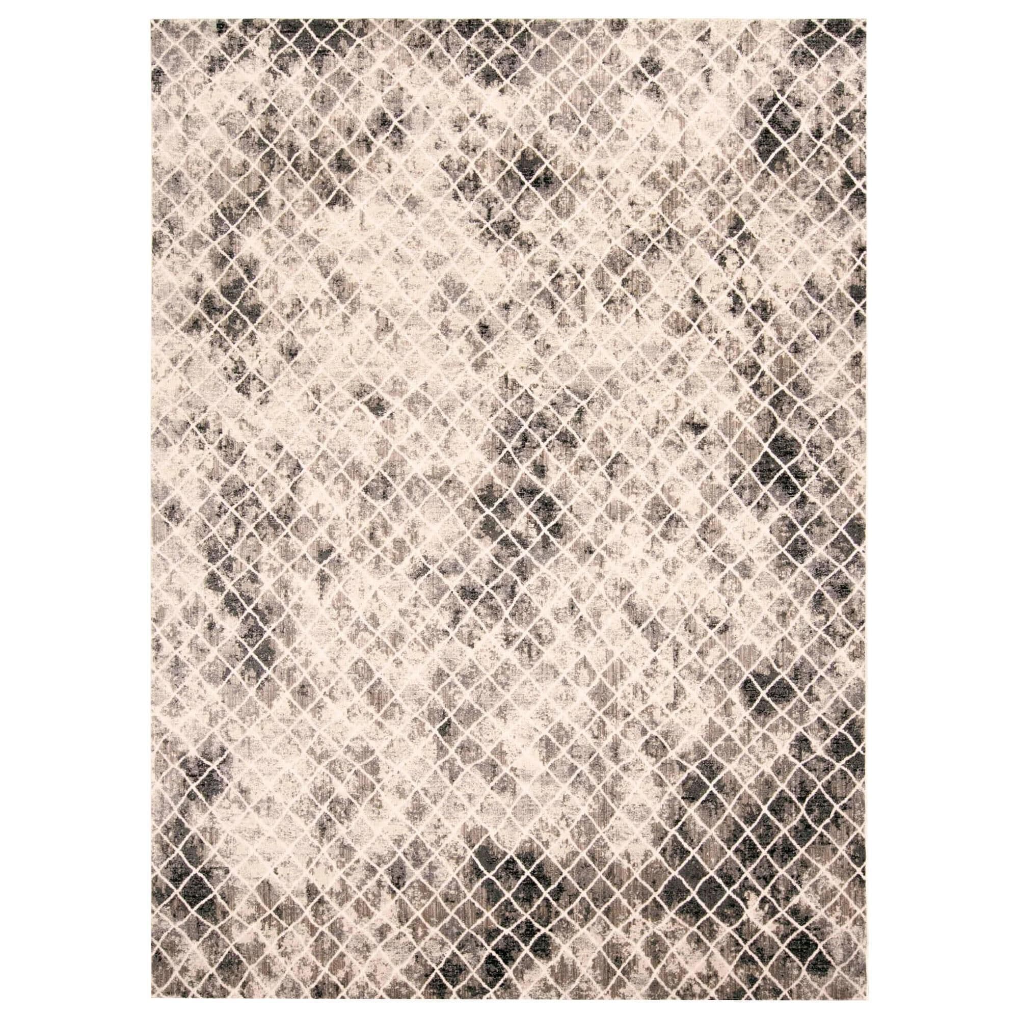 Feizy 3873F Kano Ivory / Gray 2"2" x 3" Area Rug, , large