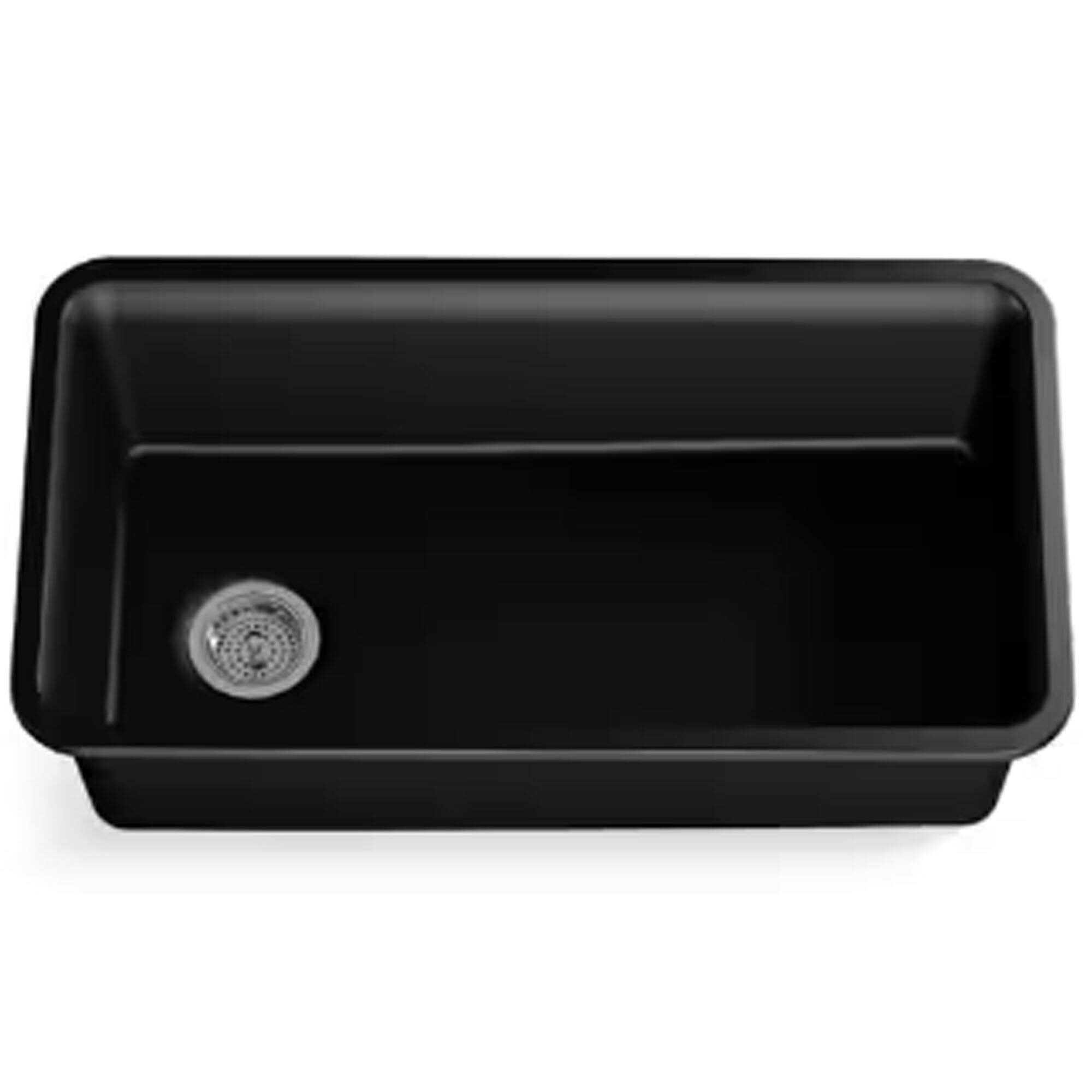 Kohler Cairn 33.5" Single Bowl Sink in Matte Black, , large