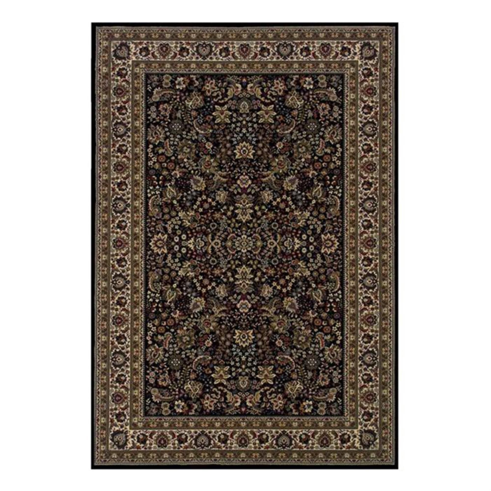 37B Ariana 213K 6" Round Black Area Rug, , large
