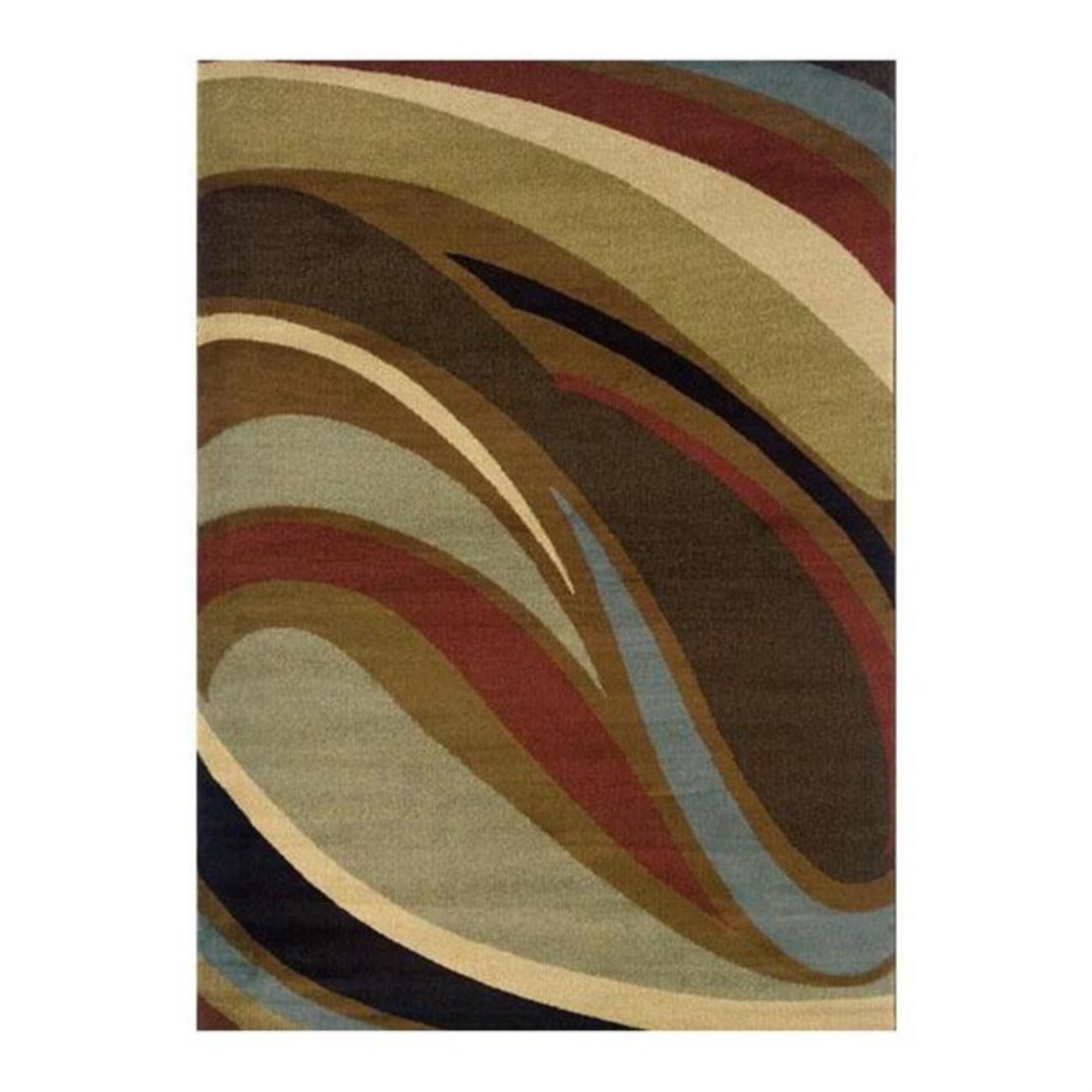 Oriental Weavers Hudson 2666F 10" x 13" Multi-Color Area Rug, , large