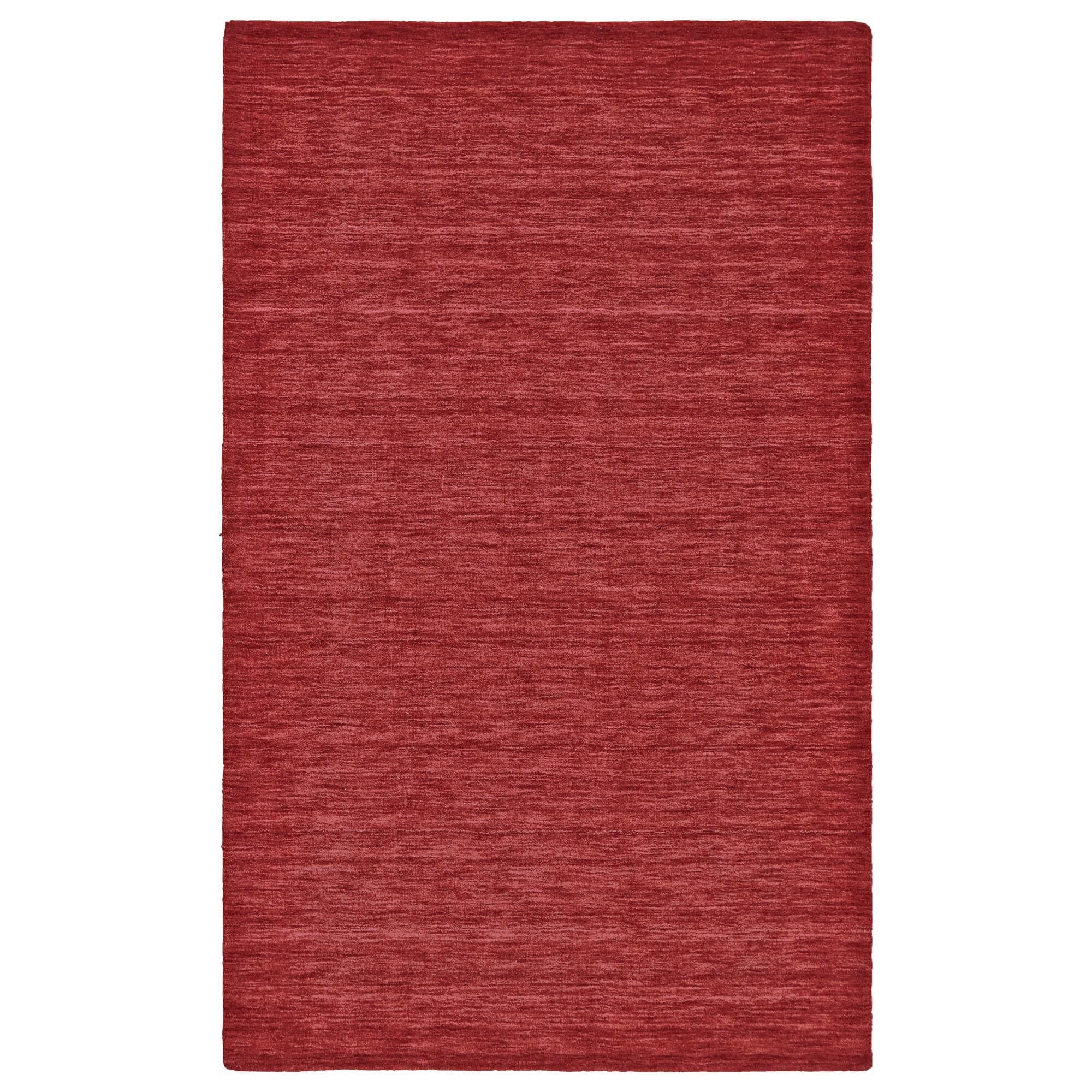 Feizy Luna 5" x 8" Red Area Rug, , large
