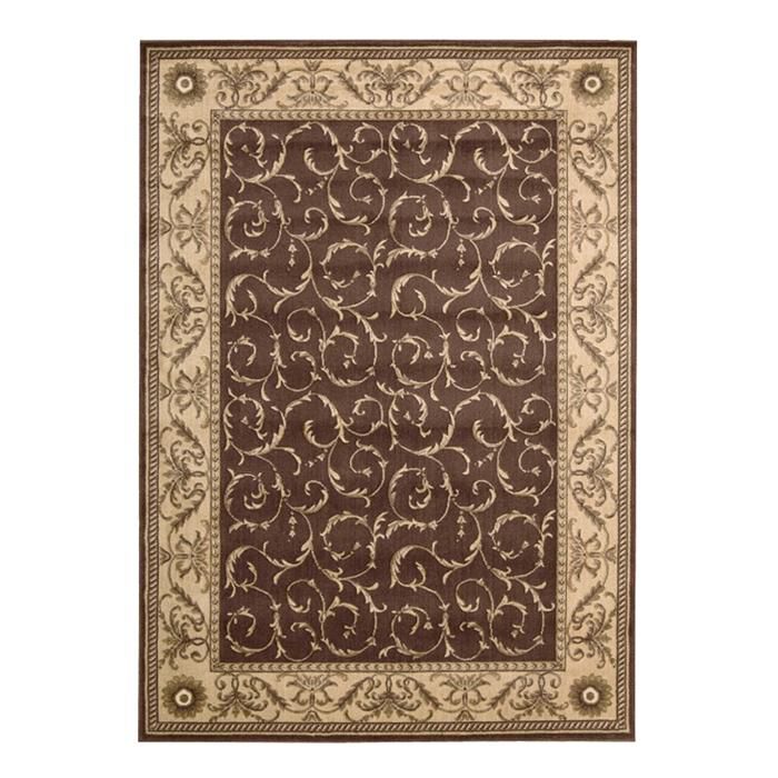 Nourison Somerset ST02 5"6" x 7"5" Brown Area Rug, , large