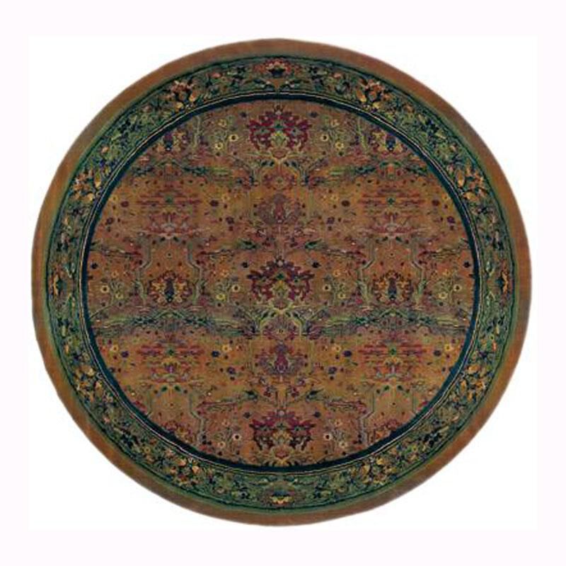 Oriental Weavers Kharma 465J 8" Round Green Area Rug, , large
