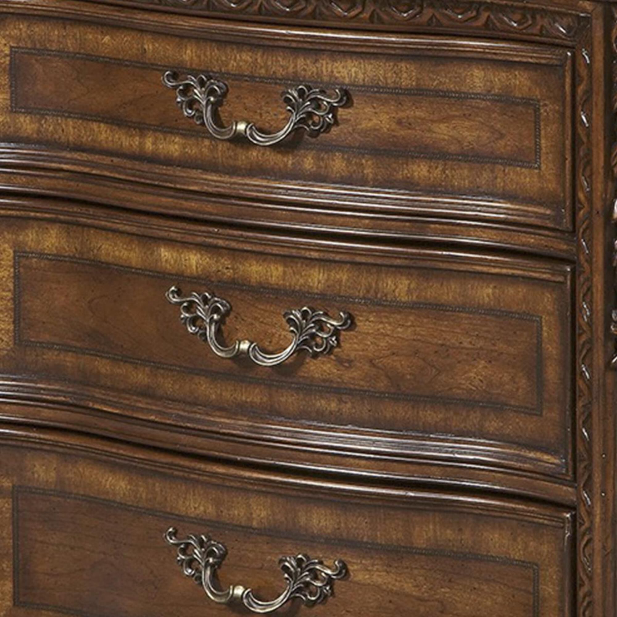 Nineteen37 Old World 3-Drawer Nightstand in Medium Cherry, , large