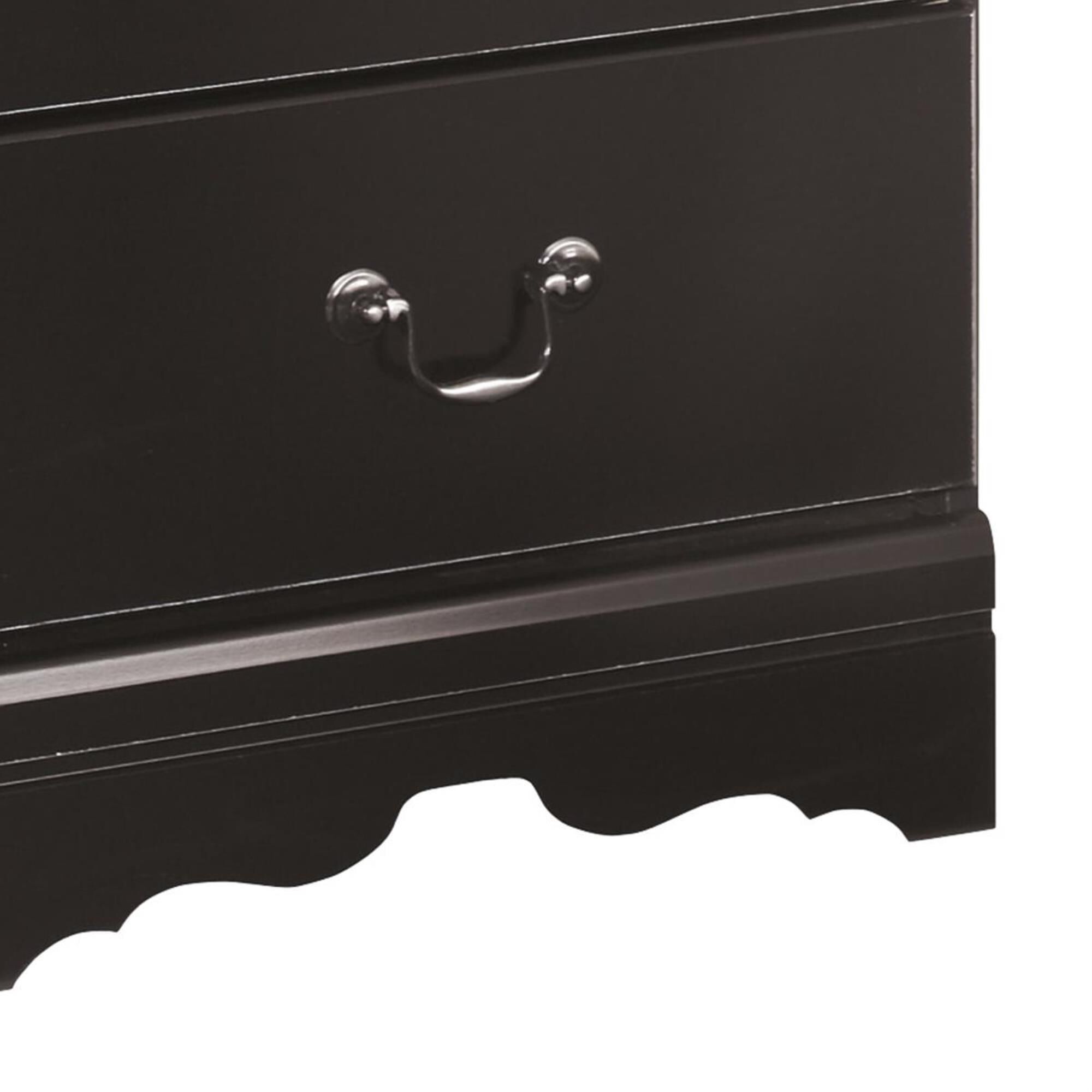 Signature Design by Ashley Huey Vineyard Nightstand in Black, , large