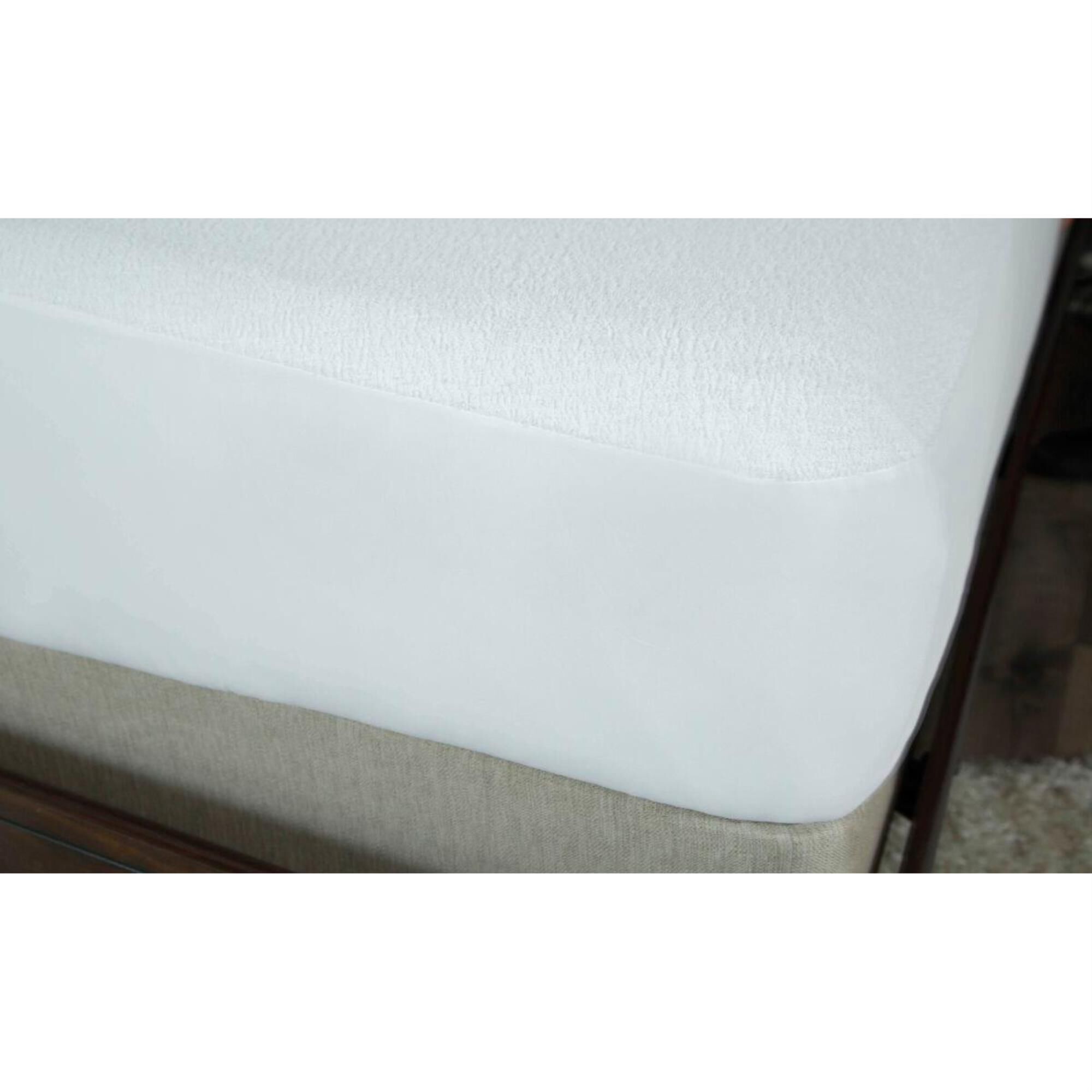 Protect A Bed Premium Mattress Protector, Cotton Terry Fitted Sheet Style, Twin XL / Split King, , large