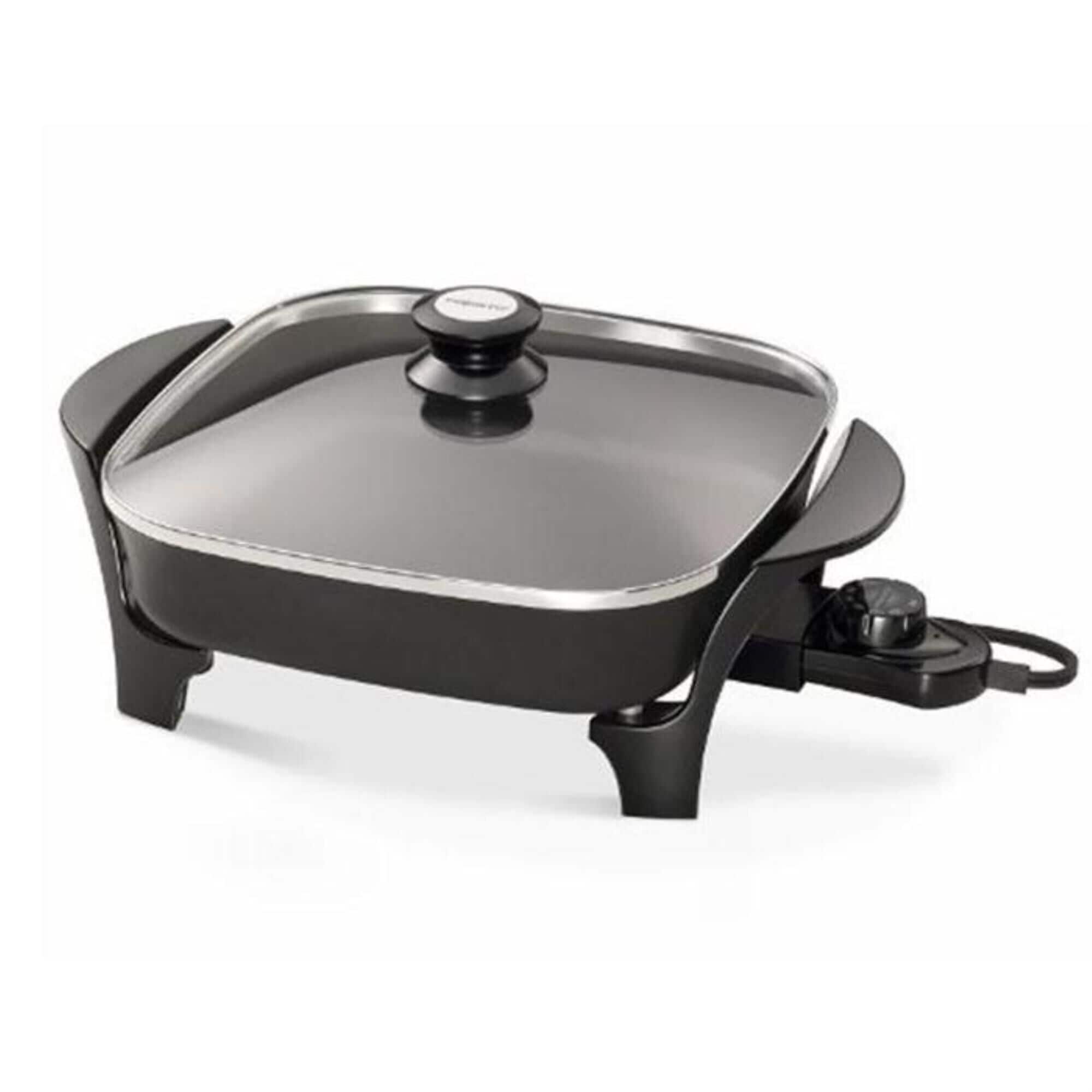 Presto 11 in. Electric Skillet With Glass Cover, , large