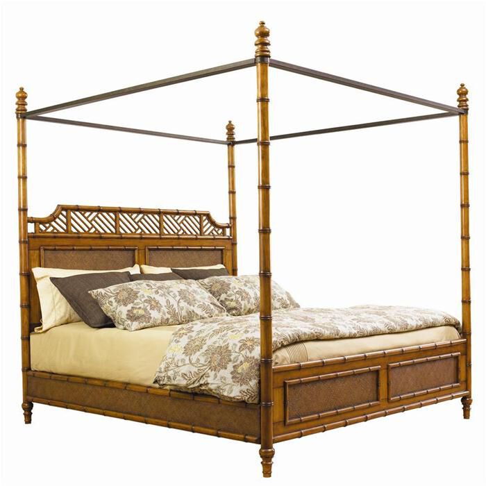 Tommy Bahama Home Island Estate West Indies California King Canopy Bed, , large