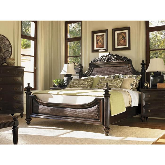 Tommy Bahama Home Royal Kahala Queen Bed, , large