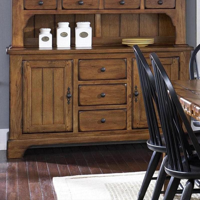Belle Furnishings Treasures 2 Door Buffet in Rustic Oak, , large