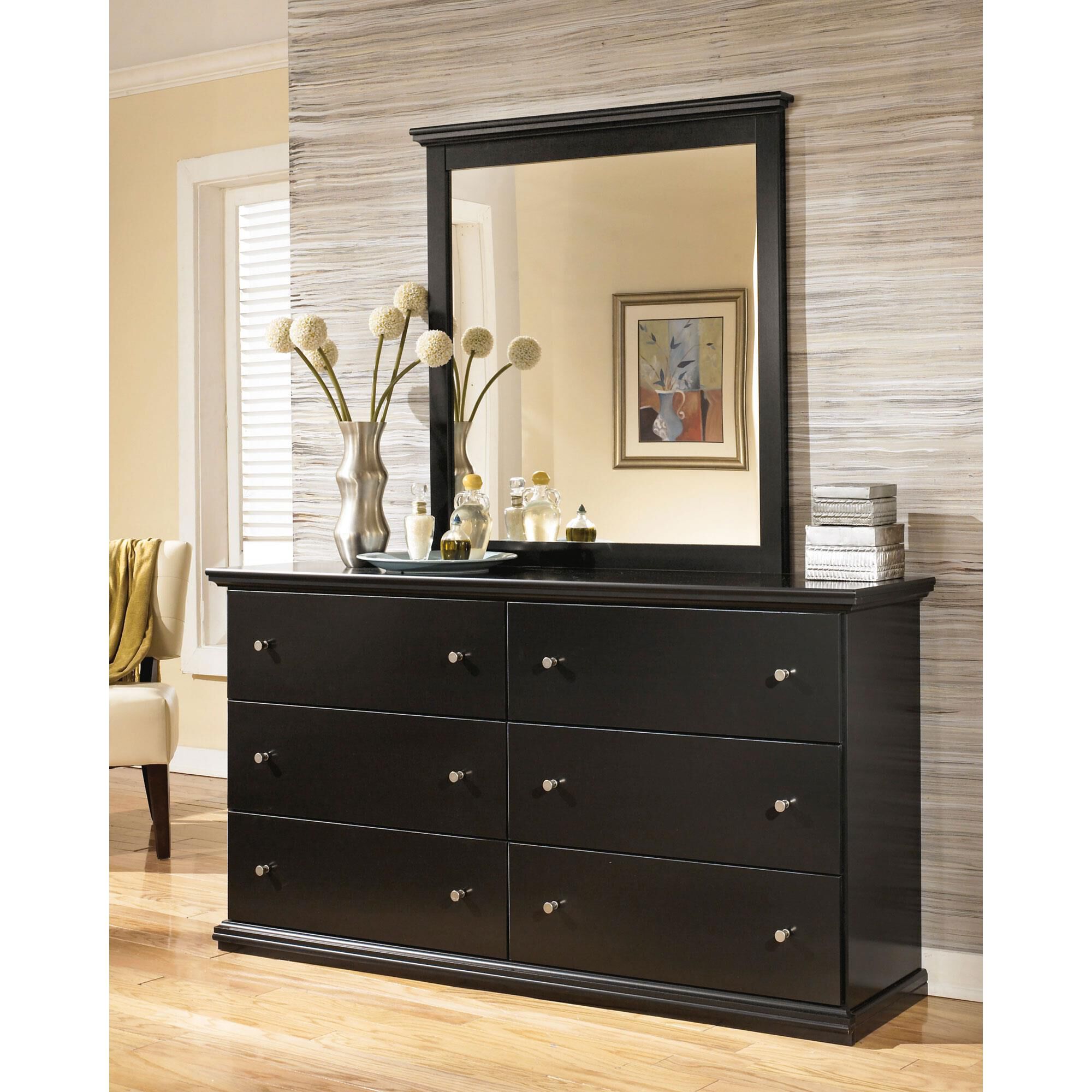 Signature Design by Ashley Maribel 6 Drawer Dresser in Black, , large