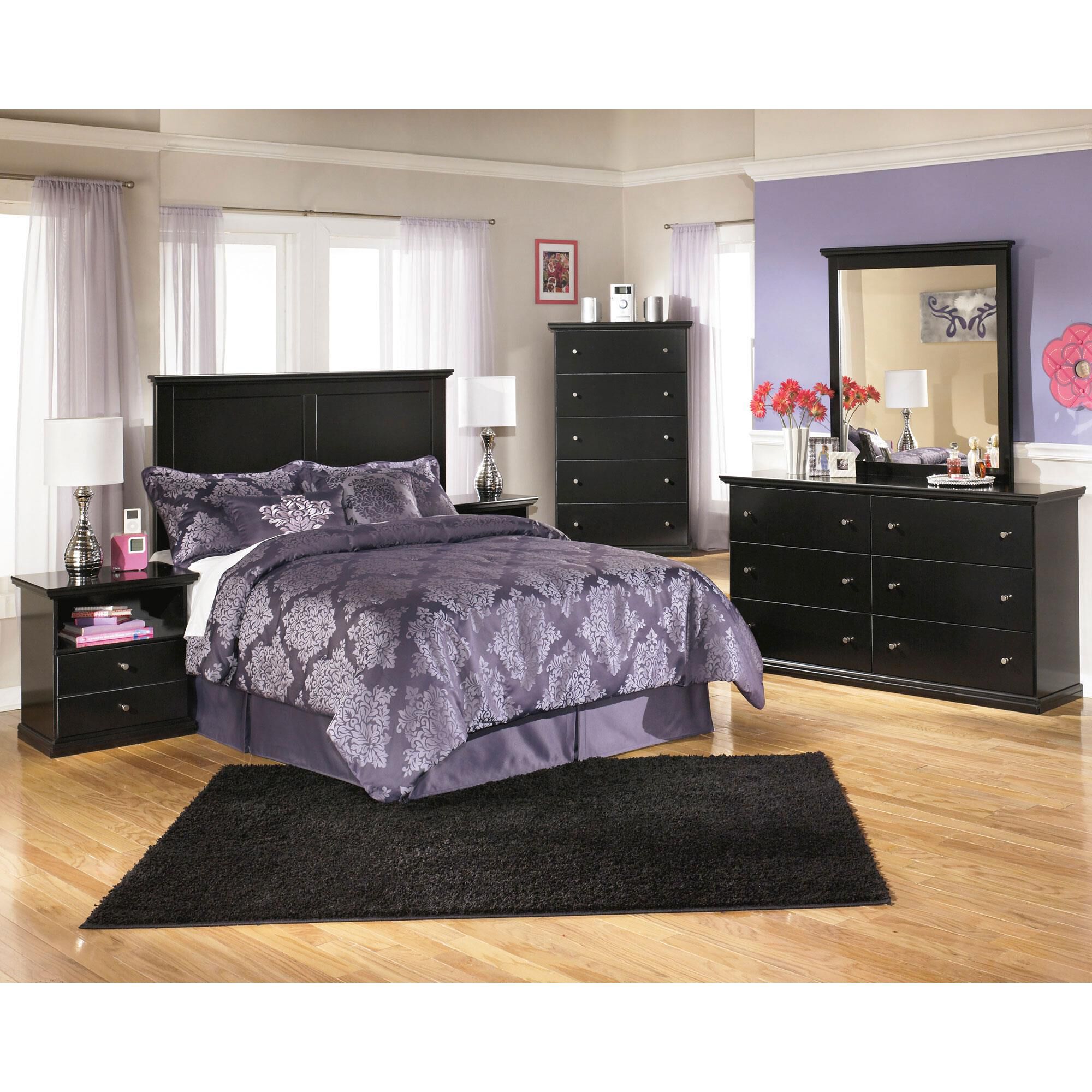 Signature Design by Ashley Maribel 6 Drawer Dresser in Black, , large