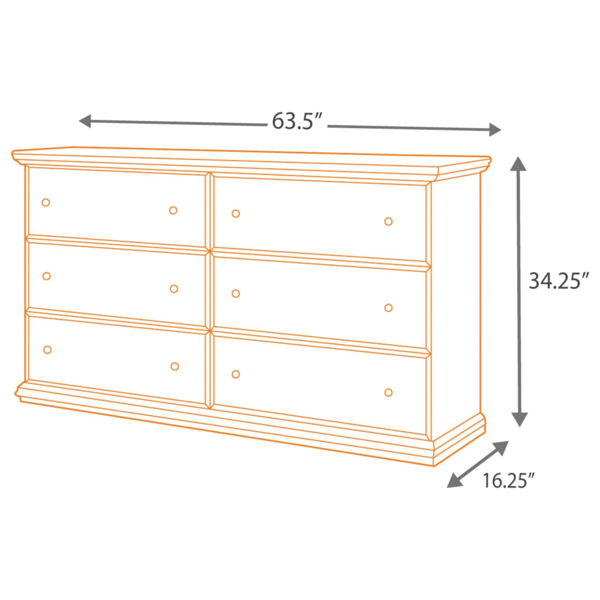 Signature Design by Ashley Maribel 6 Drawer Dresser in Black, , large