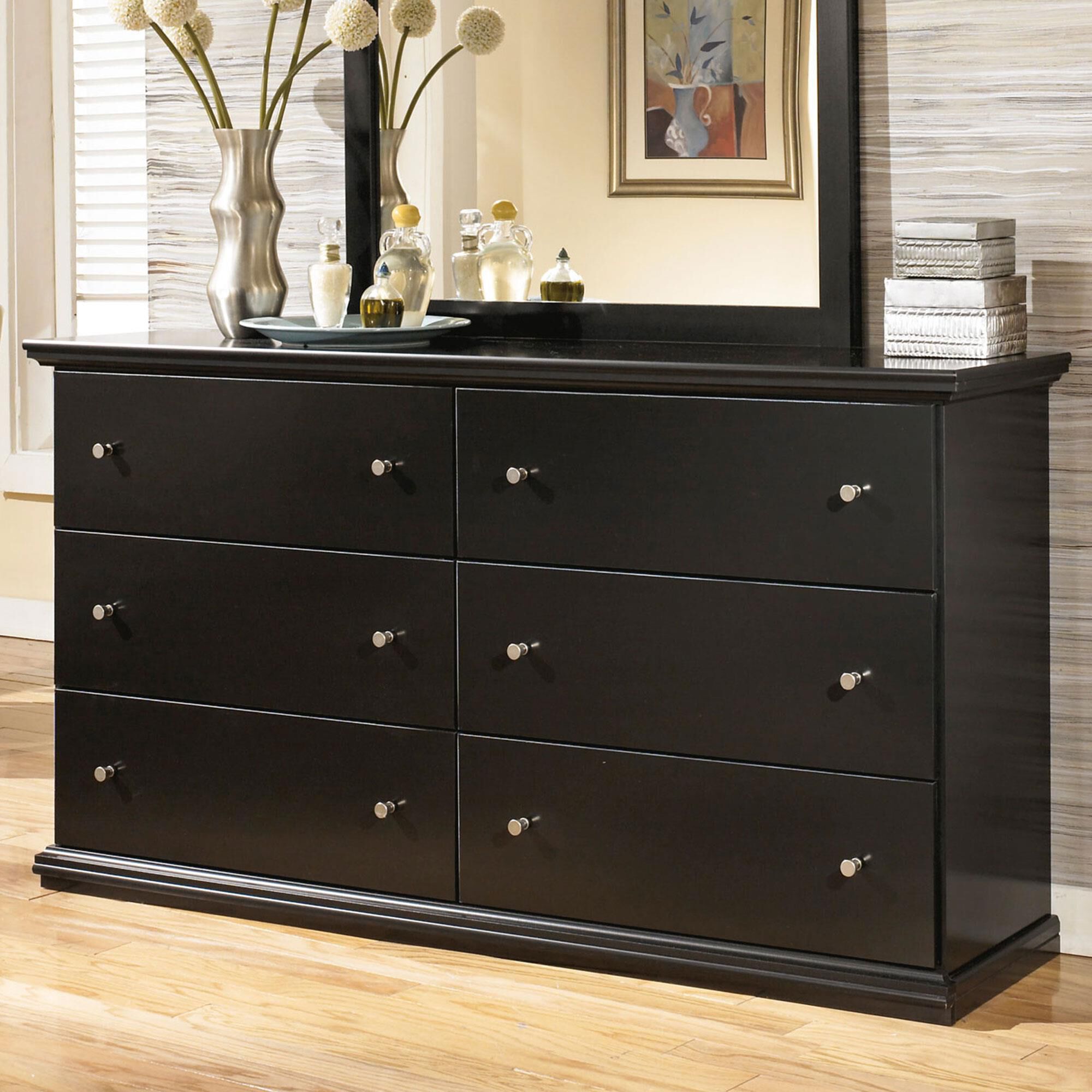 Signature Design by Ashley Maribel 6 Drawer Dresser in Black, , large