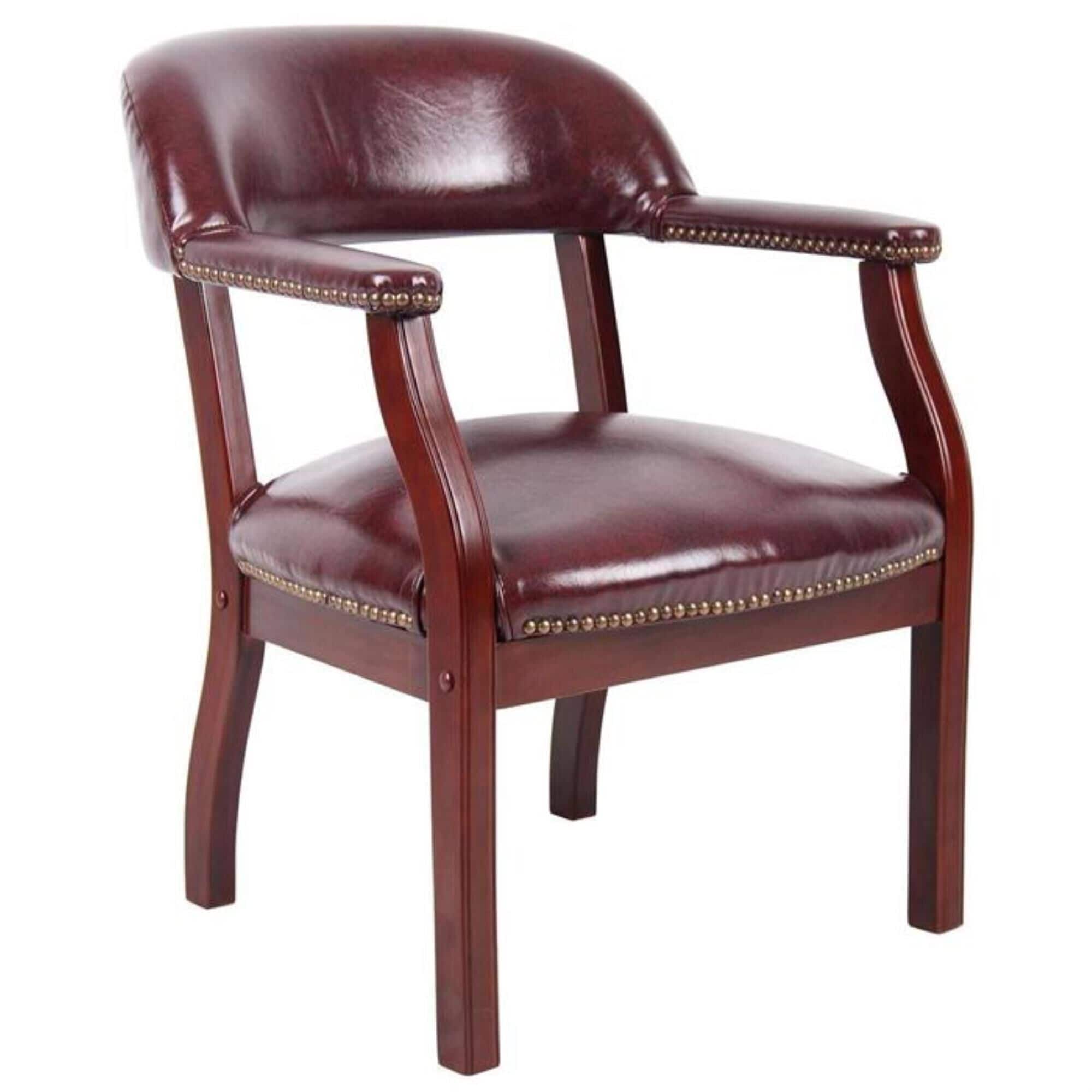 Regal Co. Captain"s Chair in Burgundy, , large