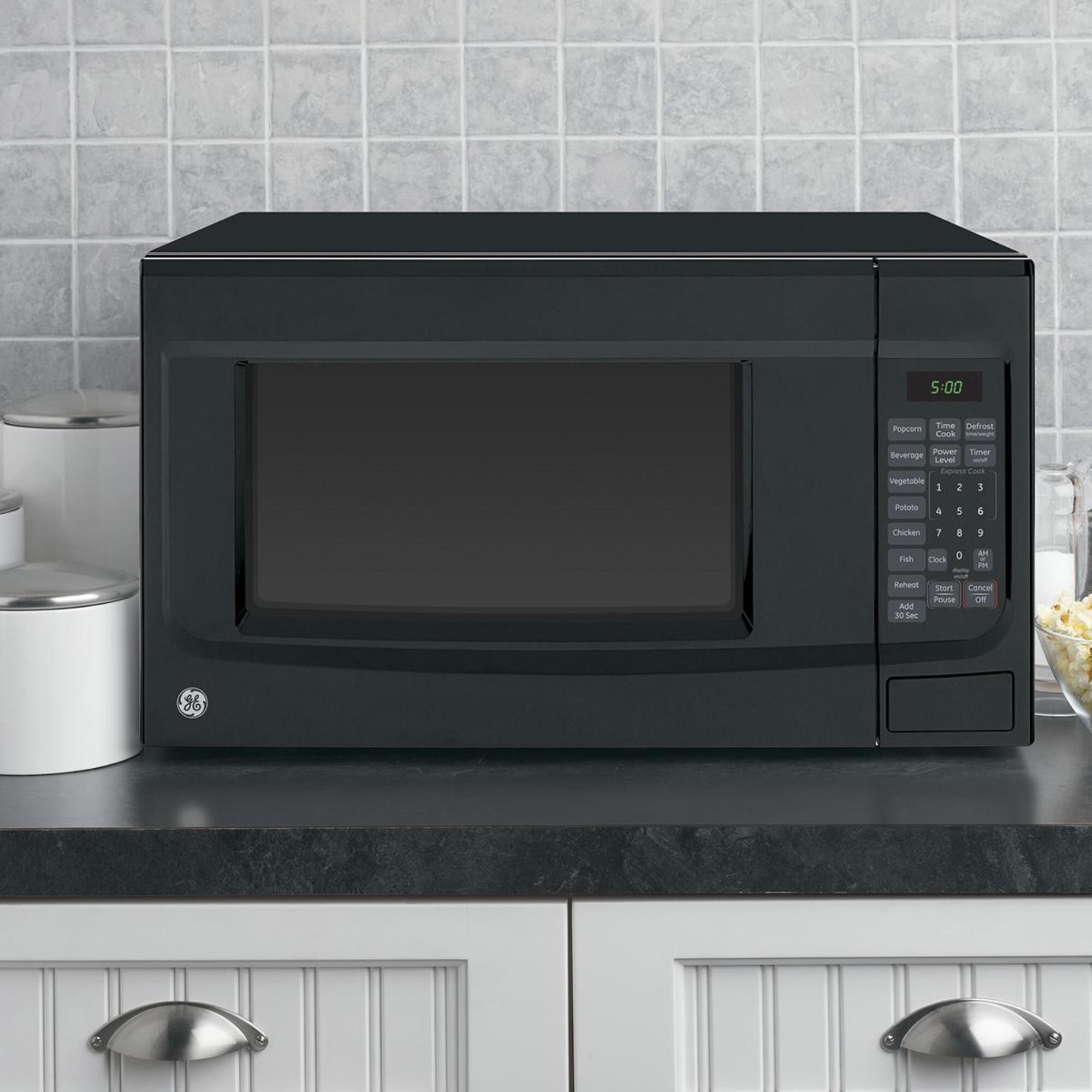 GE Appliances 1.4 Cu. Ft. Countertop Microwave Oven with Sensor in Black, , large