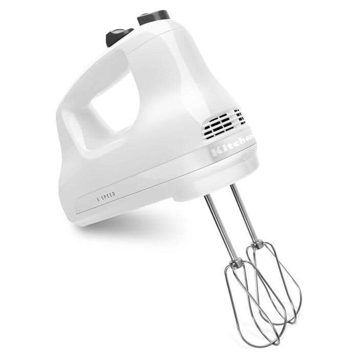 KitchenAid 5 Speed Hand Mixer in White, , large