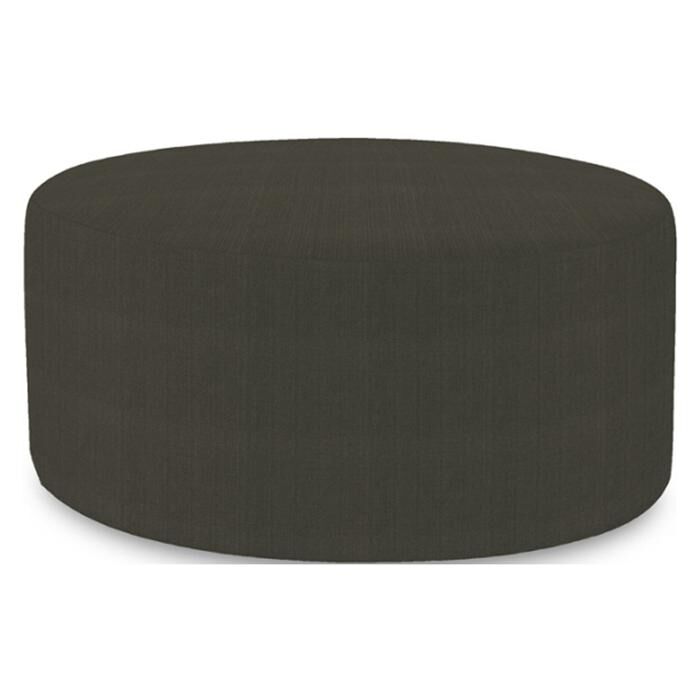 Howard Elliott Universal 36" Round Ottoman in Charcoal, , large