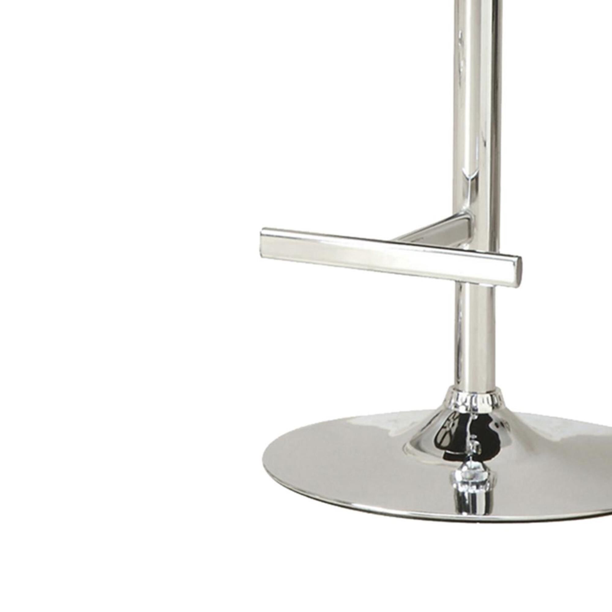 Pacific Landing Adjustable Barstool in Chrome and Brown, , large