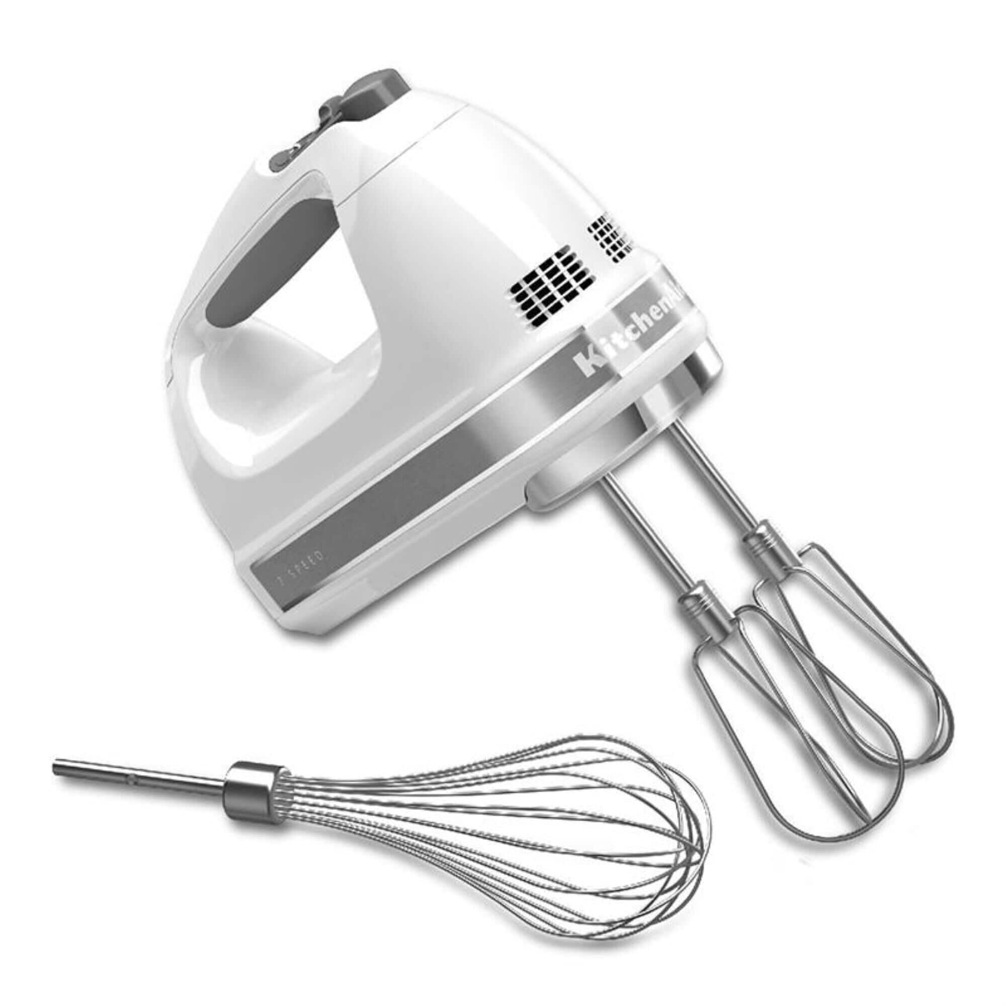 KitchenAid 7-Speed Hand Mixer in White