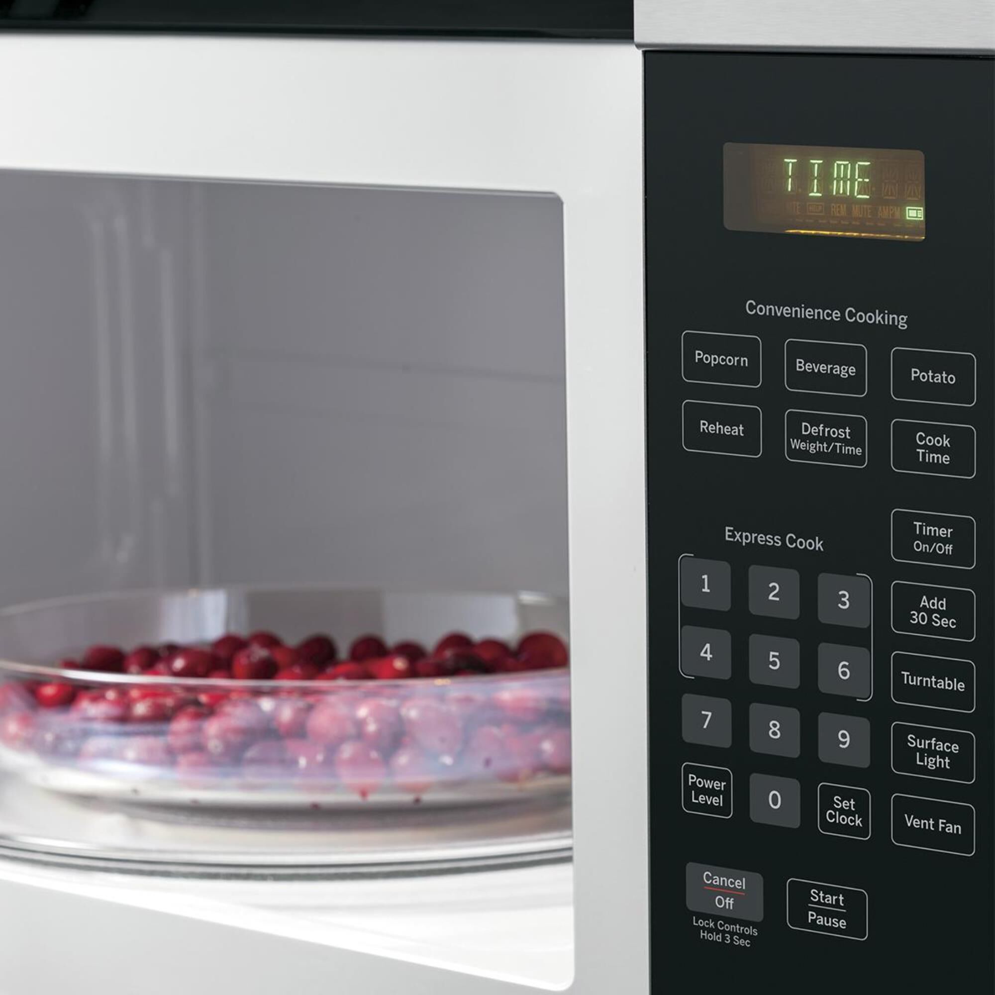 GE Appliances 1.6 Cu. Ft. Over-the-Range Microwave with 1000 Watts in Stainless Steel, , large