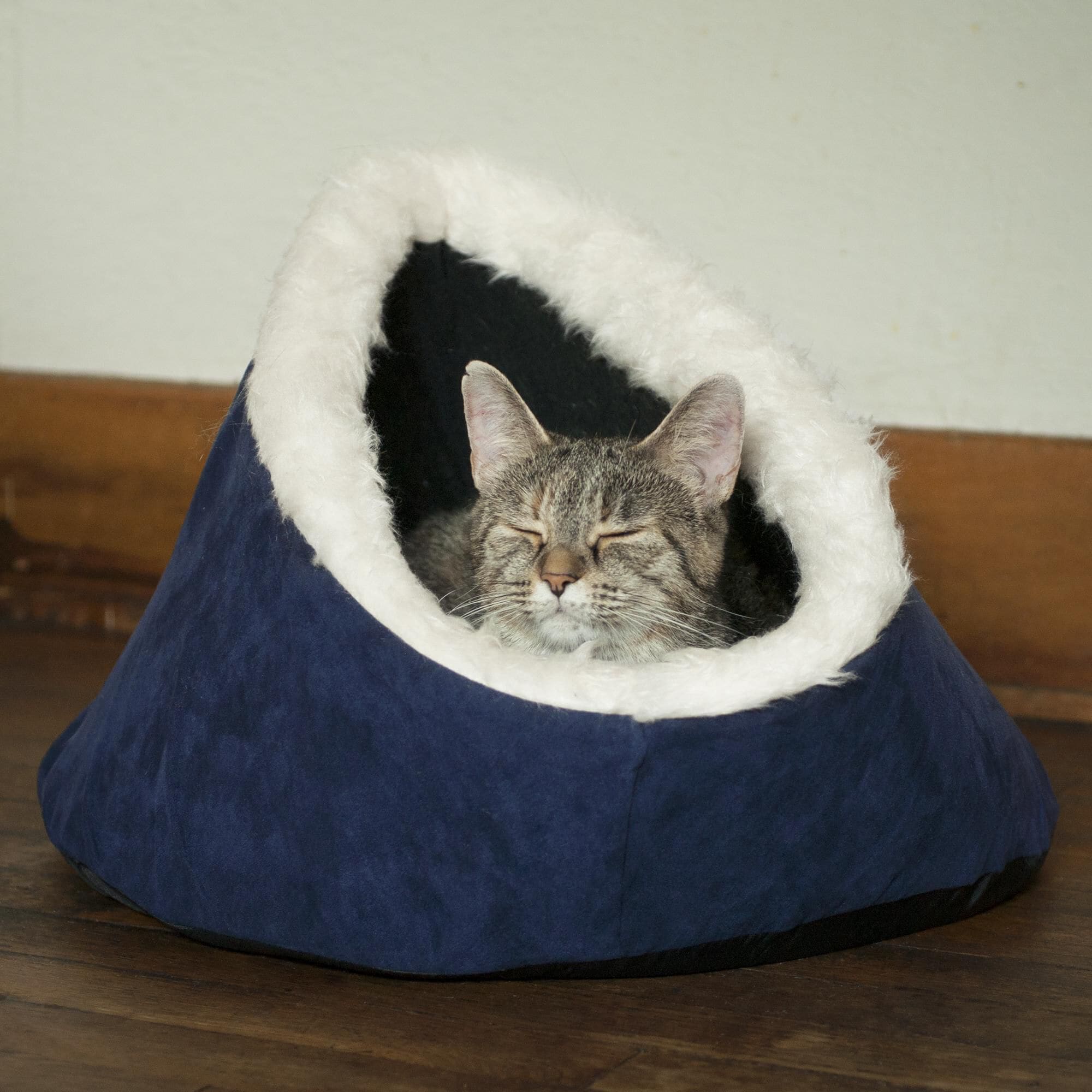 Timberlake Feline Comfort Cavern Pet Bed in Blue, , large