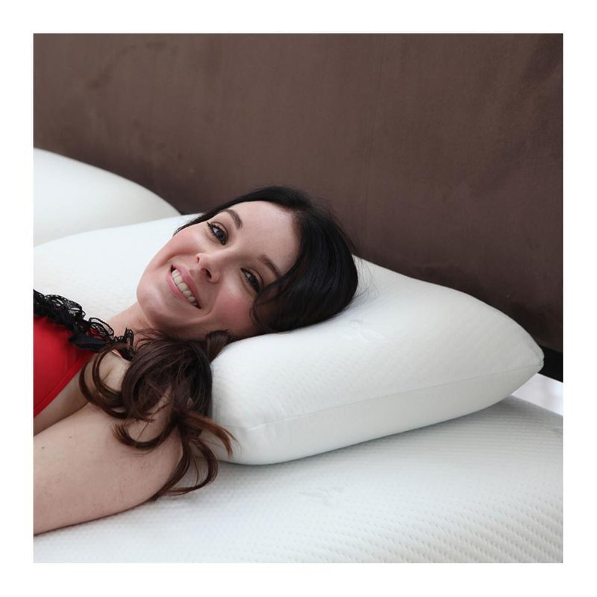 Timberlake Remedy Cooling Gel Memory Foam Pillow with Cover in White, , large