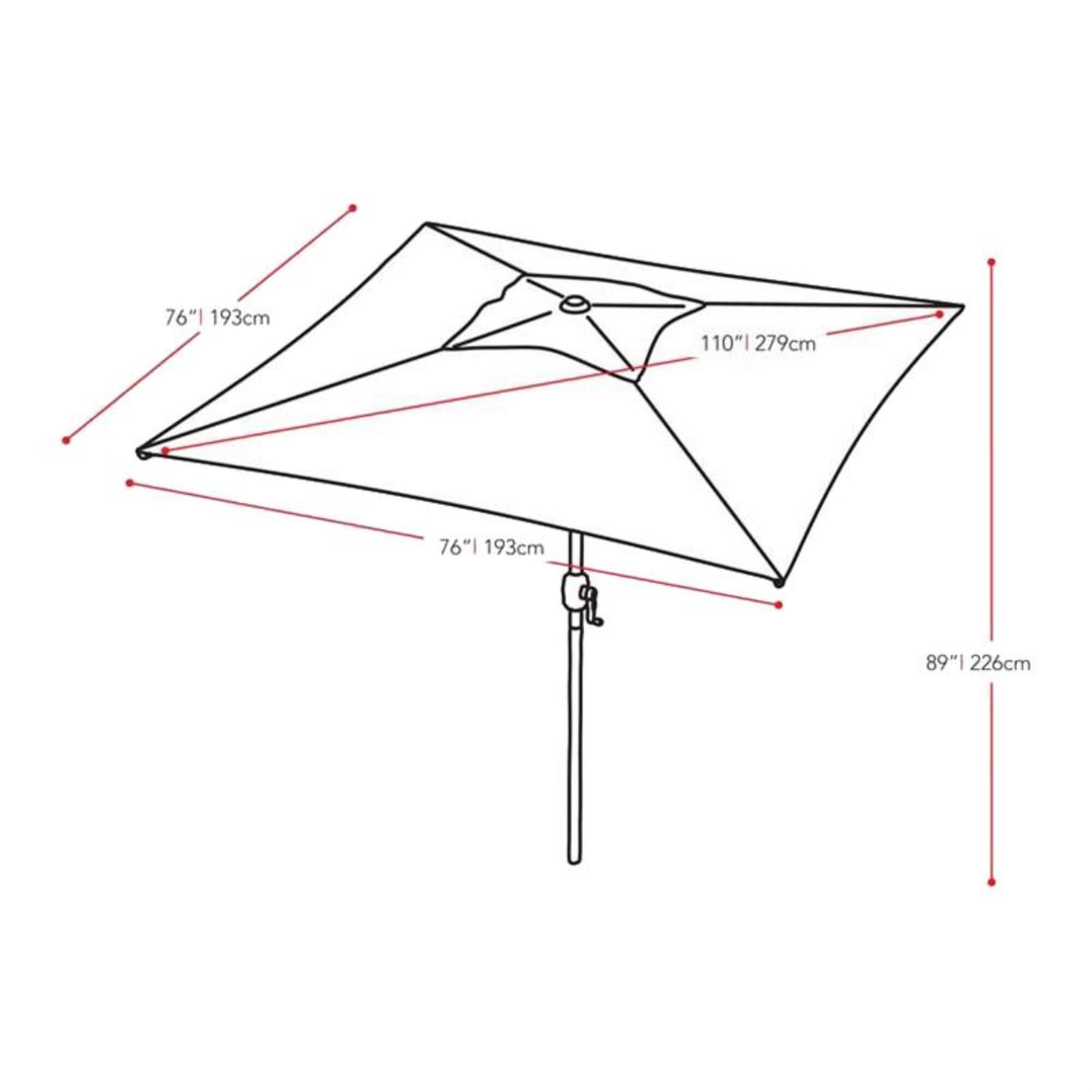 CorLiving Patio Collection Patio Umbrella, , large